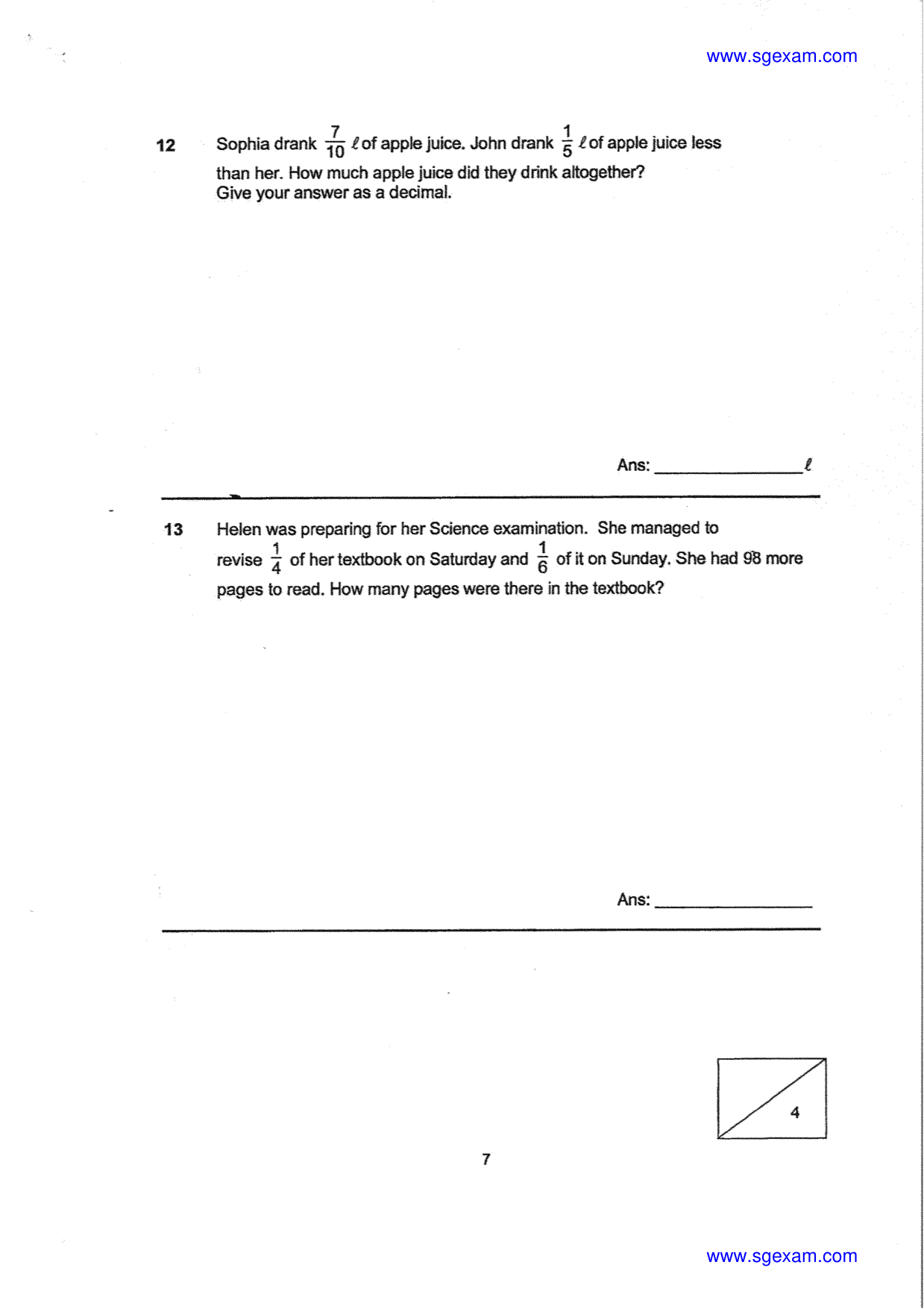 Answer Page 7