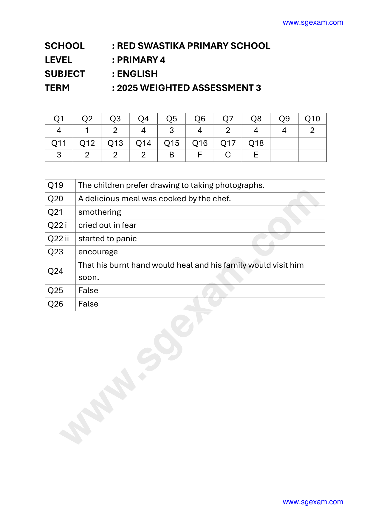 Answer Page 9