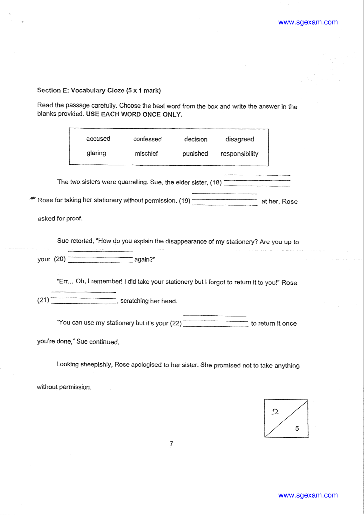 Answer Page 7