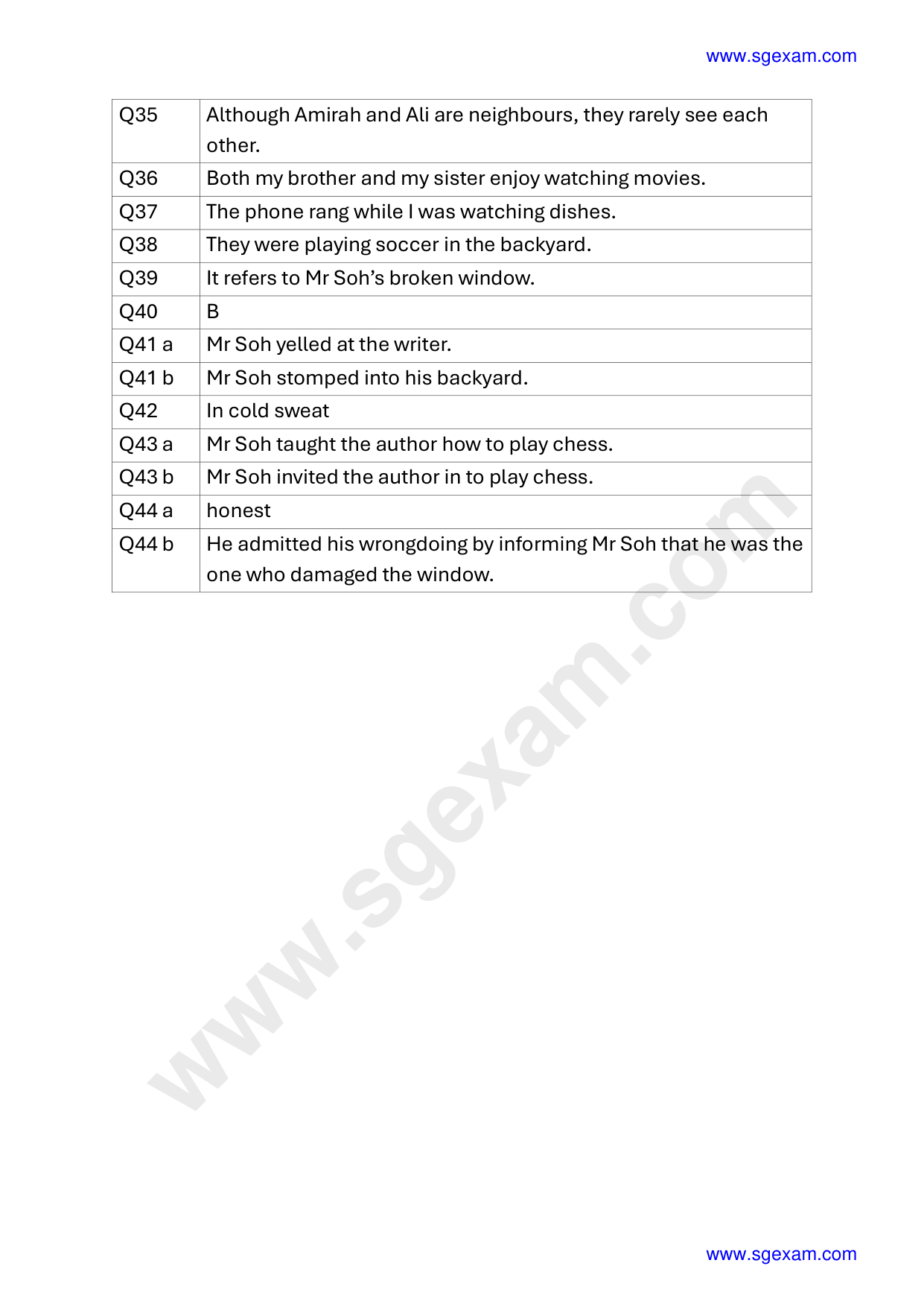 Answer Page 14