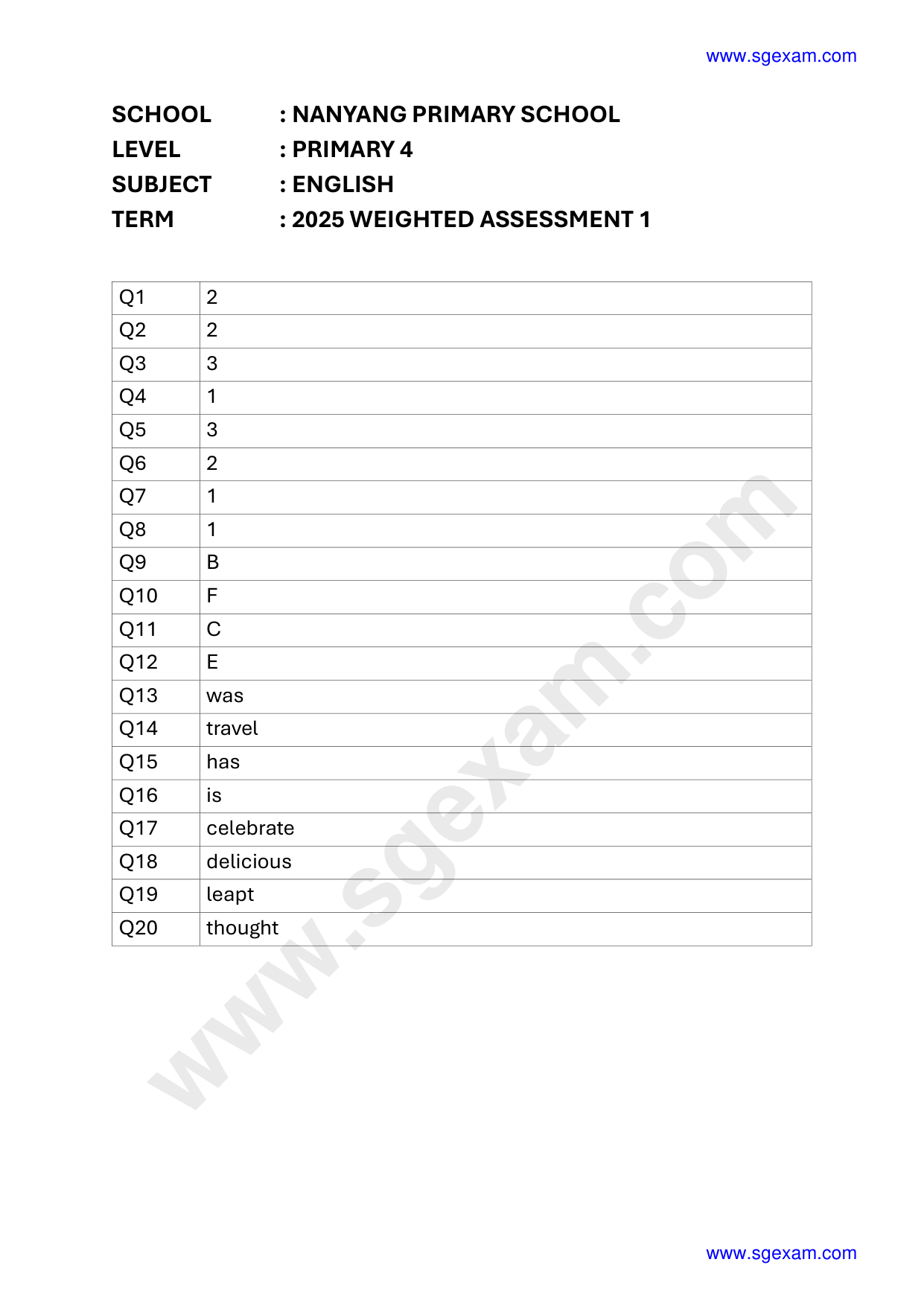 Answer Page 7