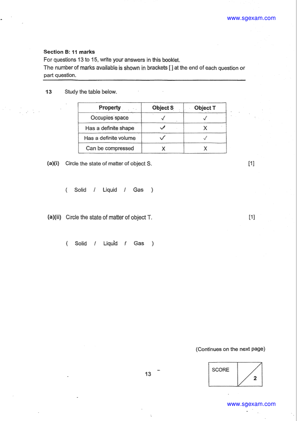 Answer Page 13