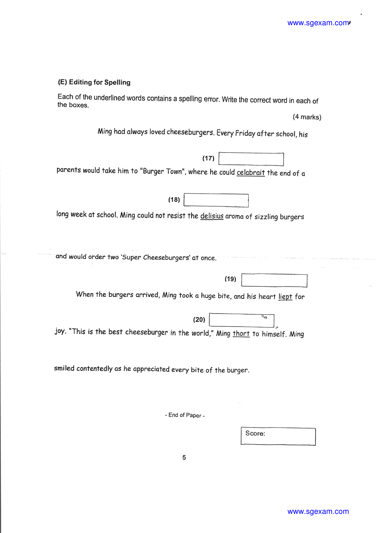 Answer Page 6