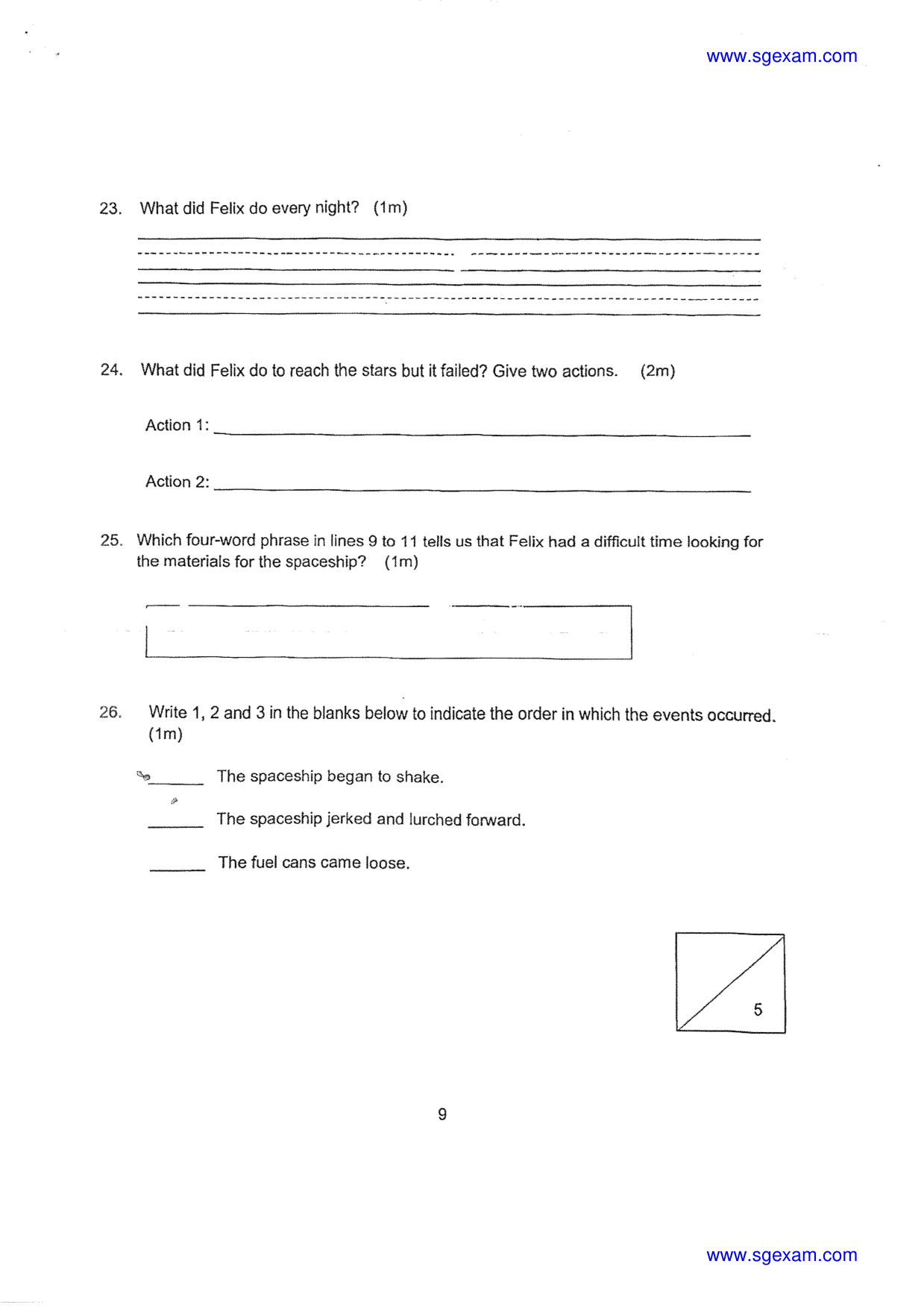 Answer Page 9