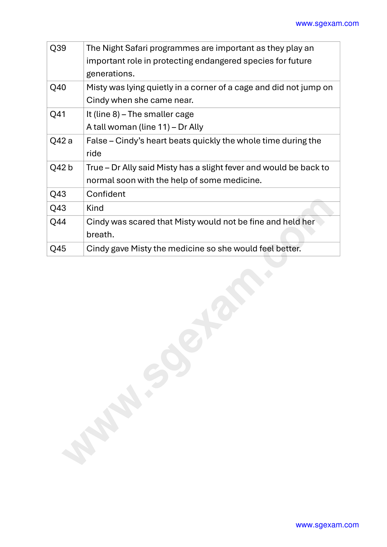 Answer Page 20