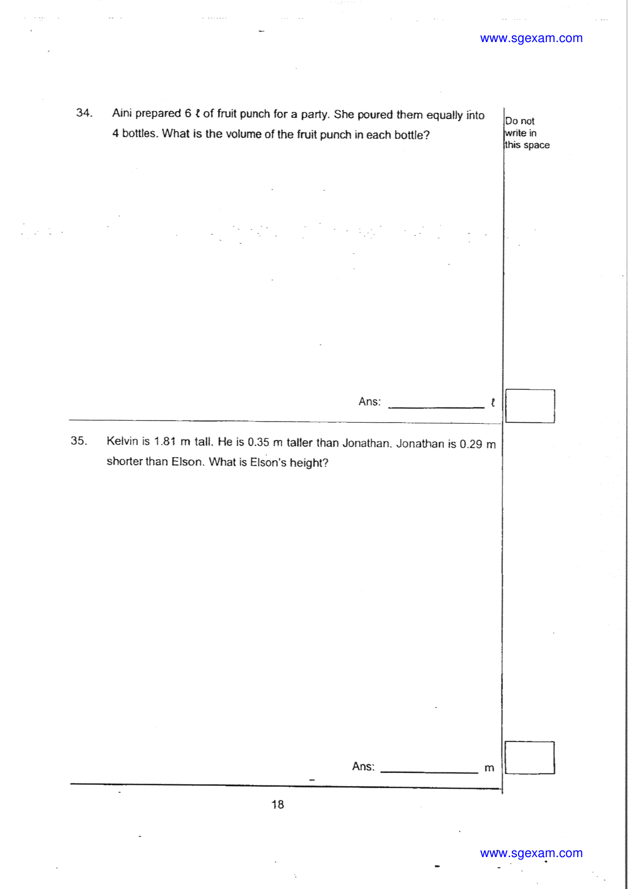 Answer Page 18