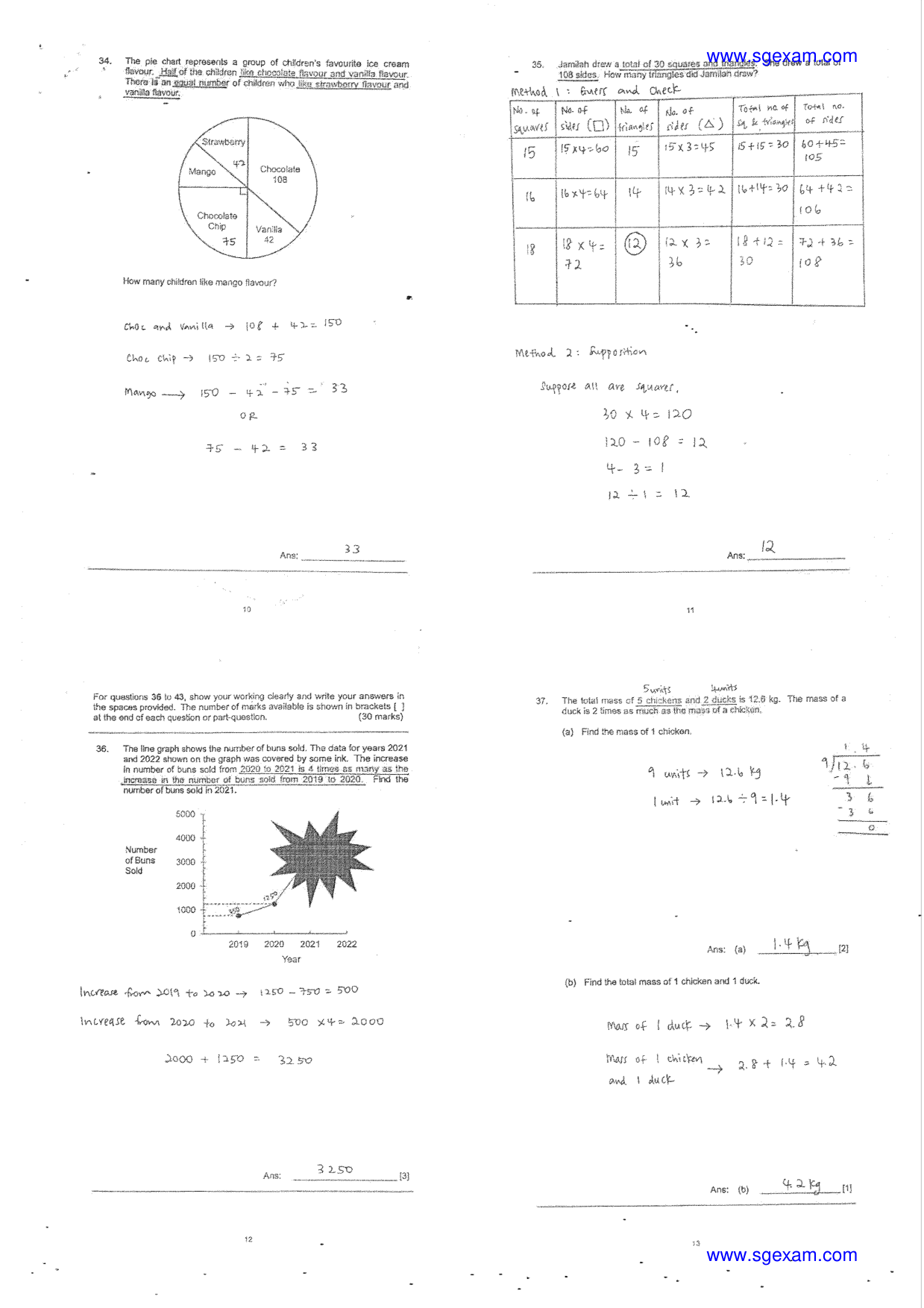 Answer Page 34