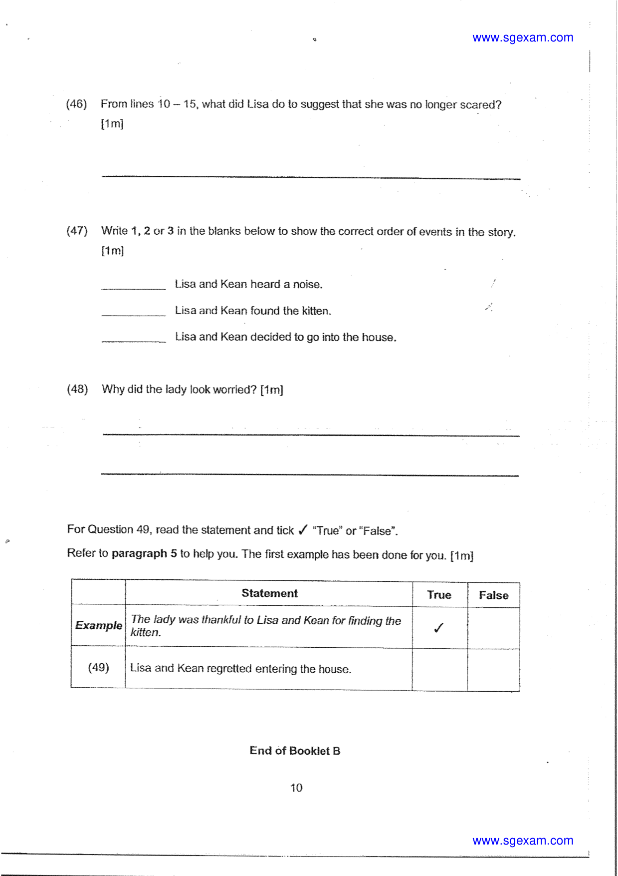 Answer Page 15