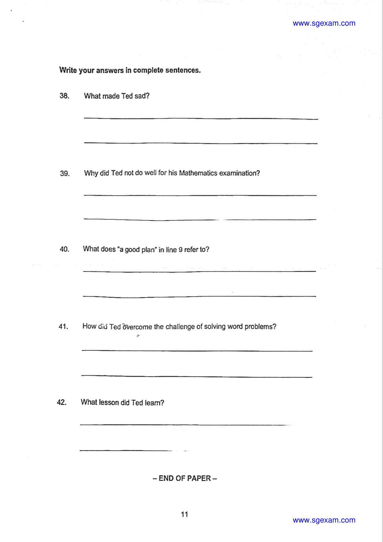 Answer Page 17