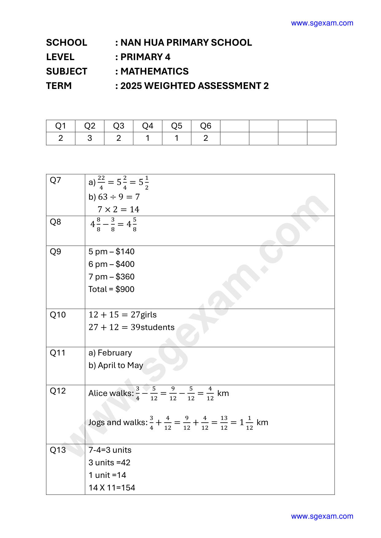Answer Page 11