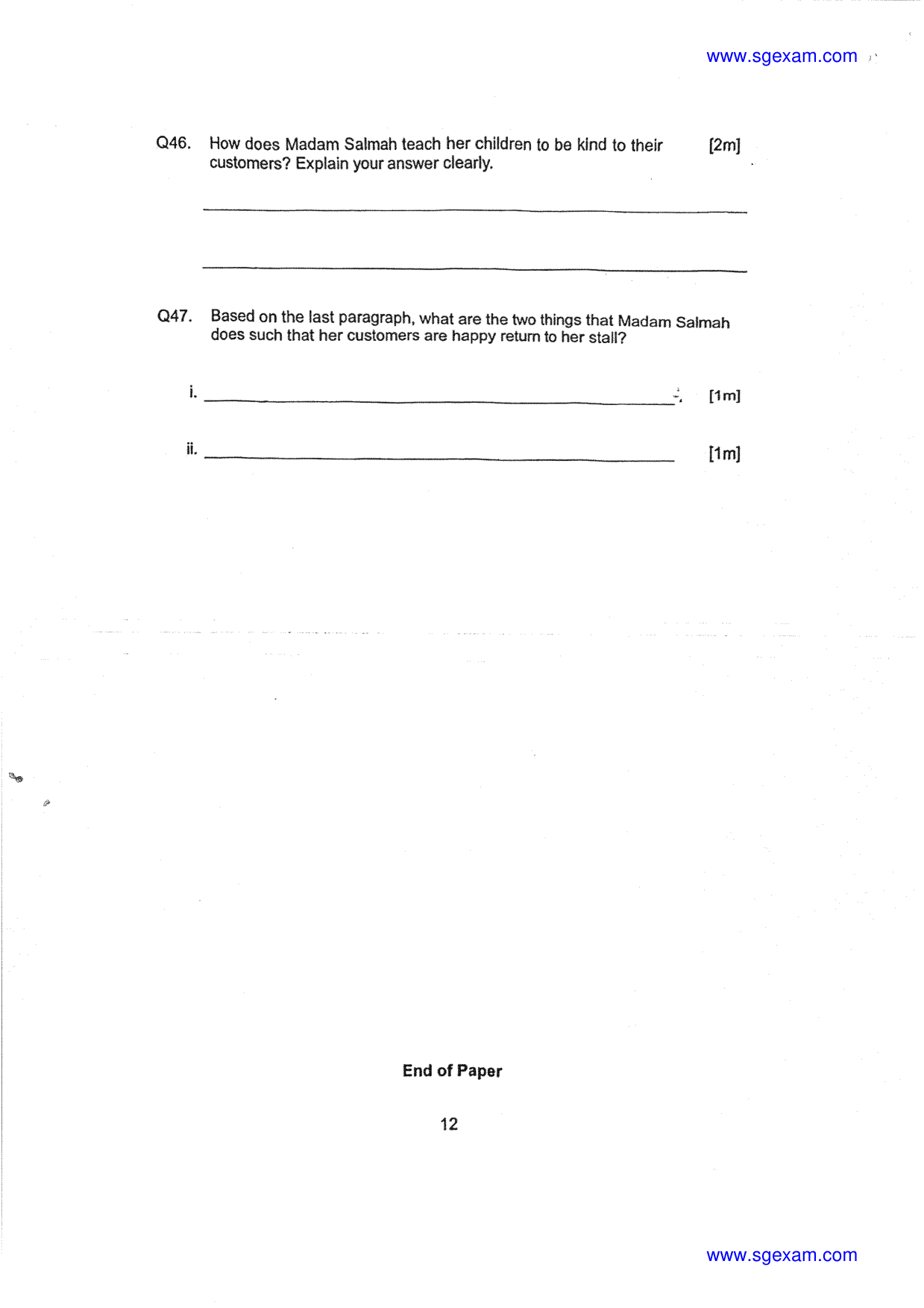 Answer Page 21