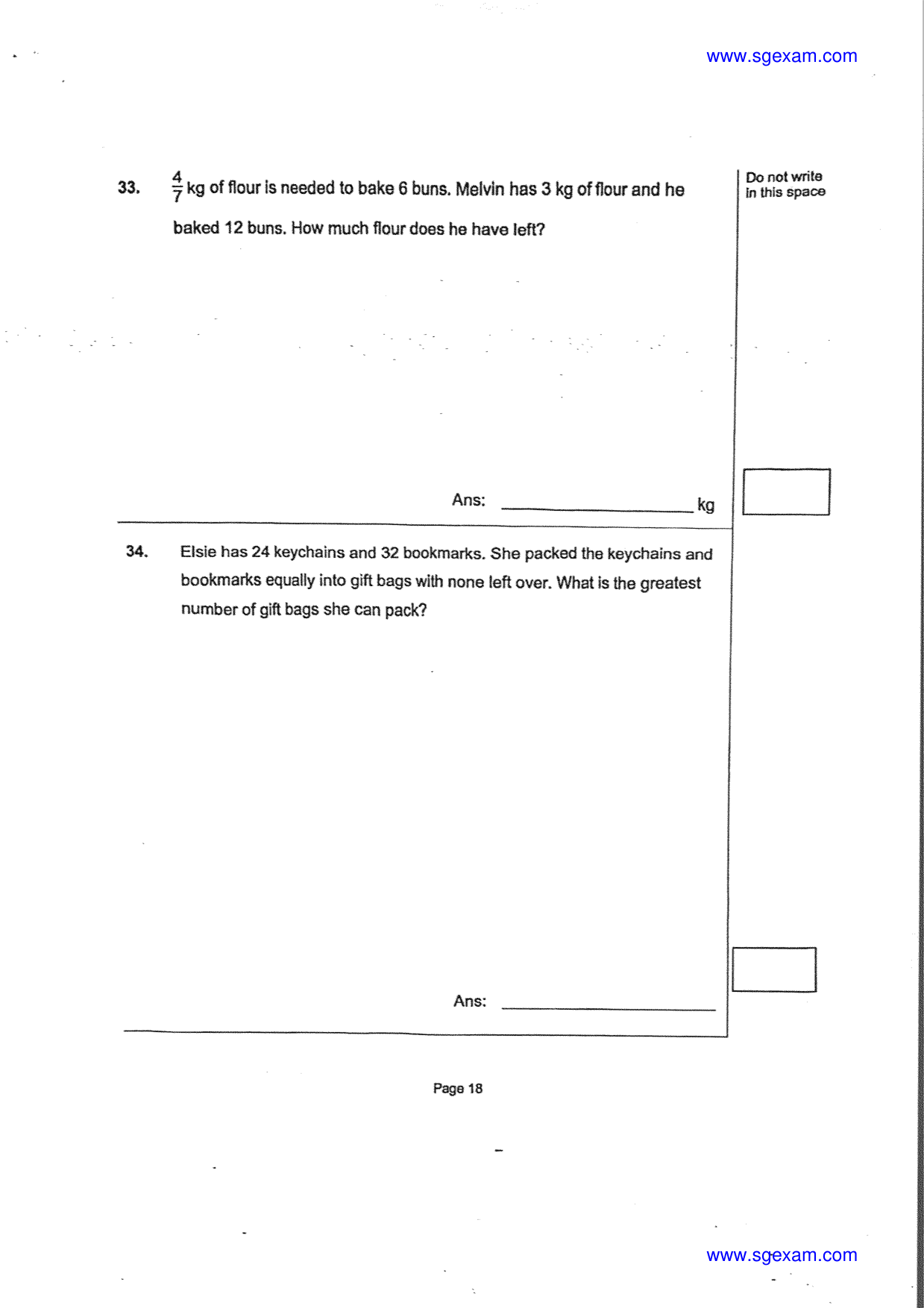 Answer Page 19