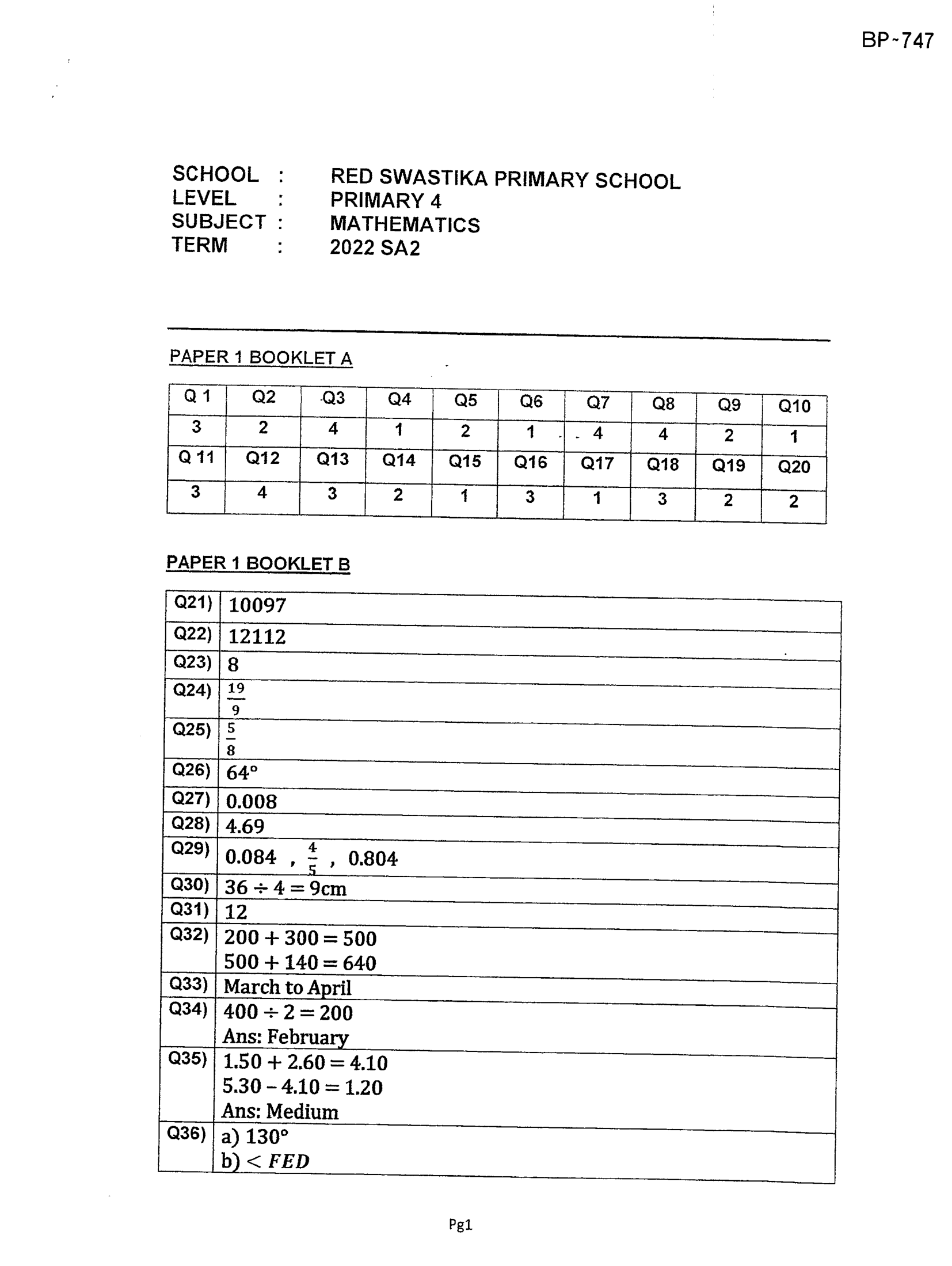 Answer Page 25