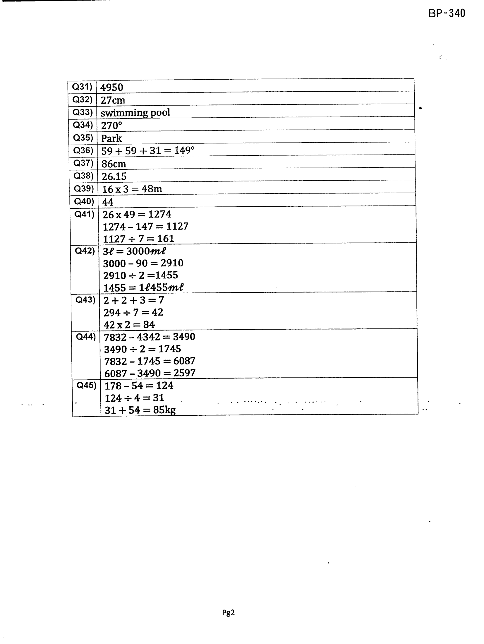Answer Page 22