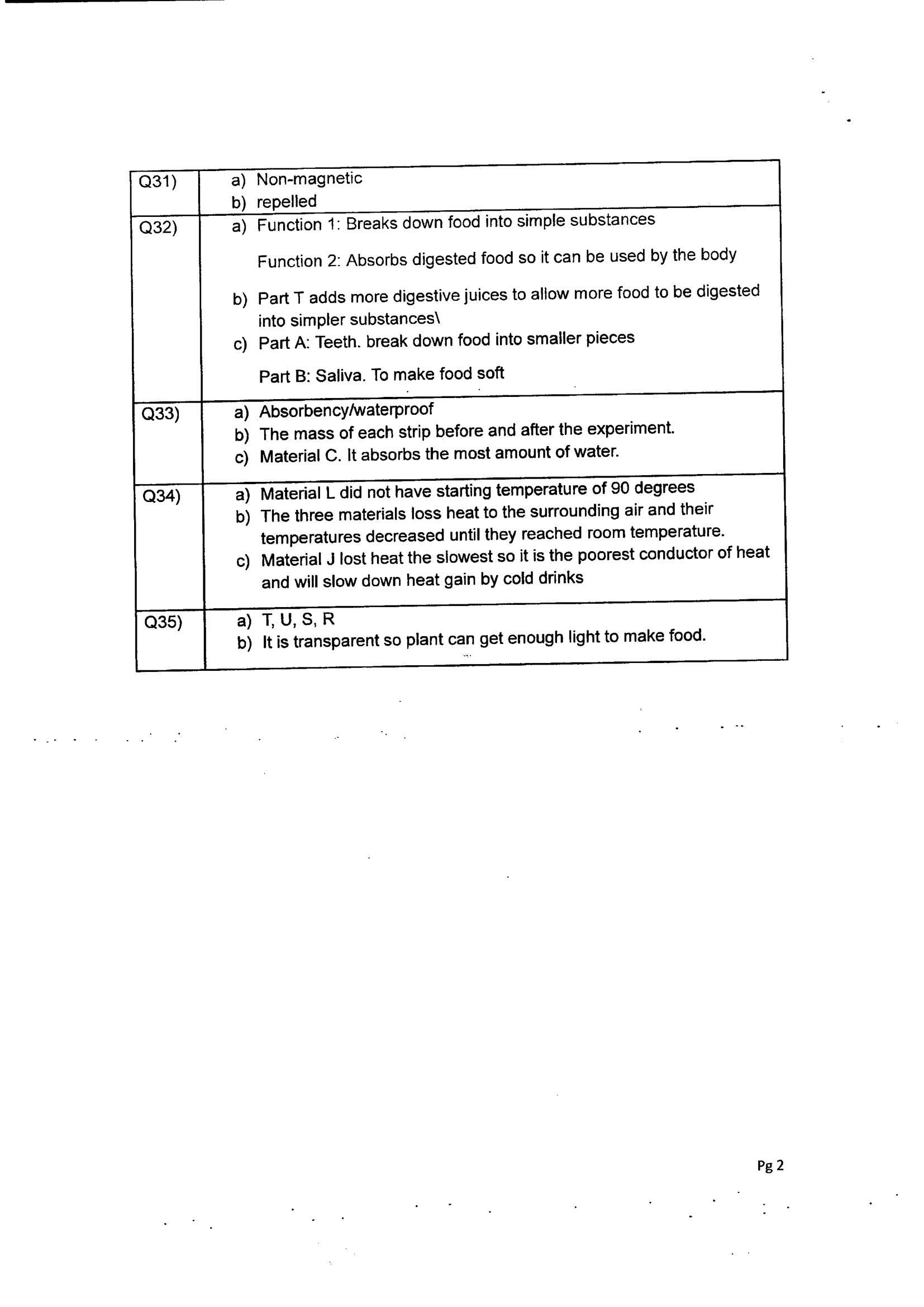 Answer Page 30