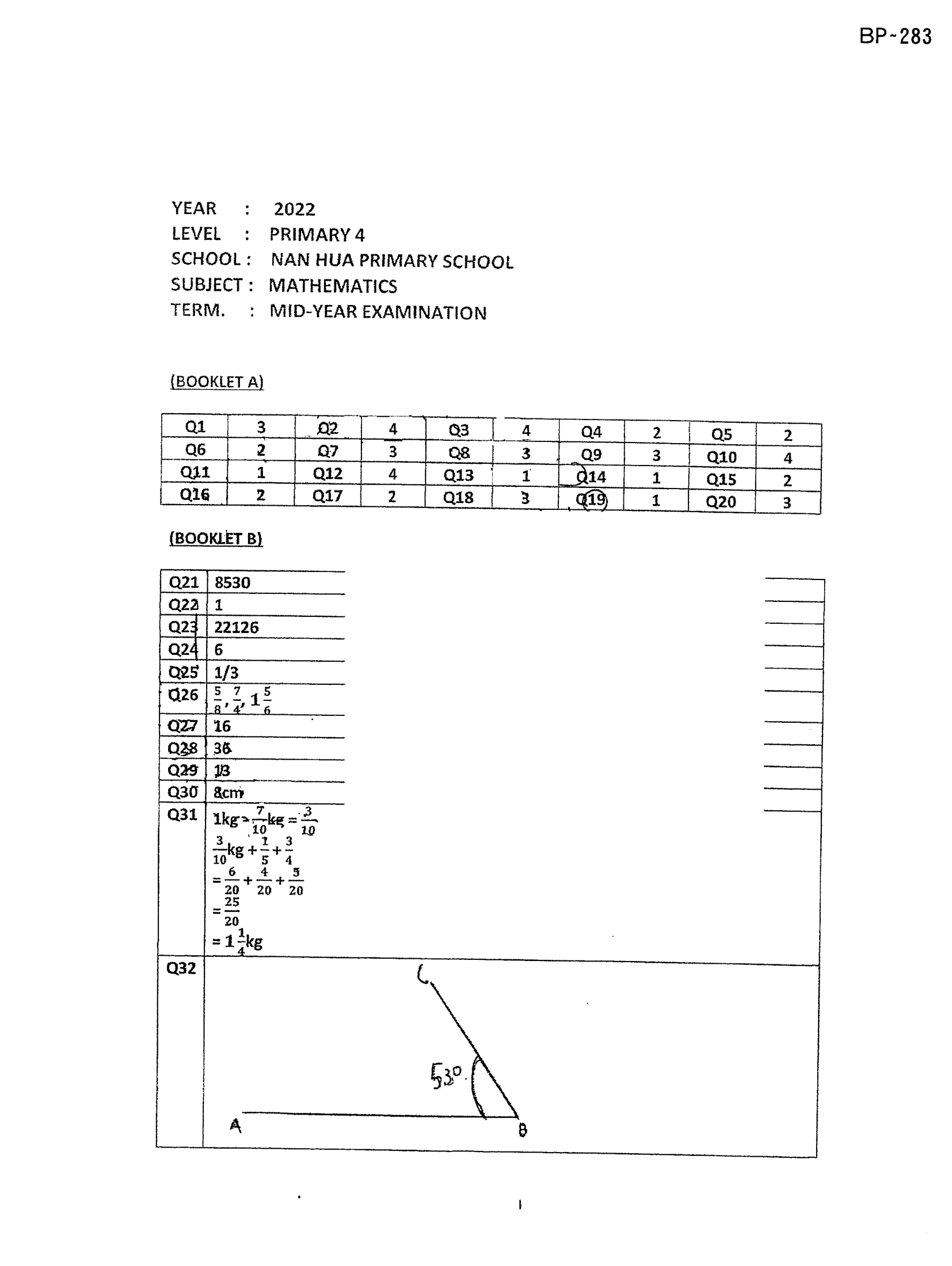 Answer Page 23