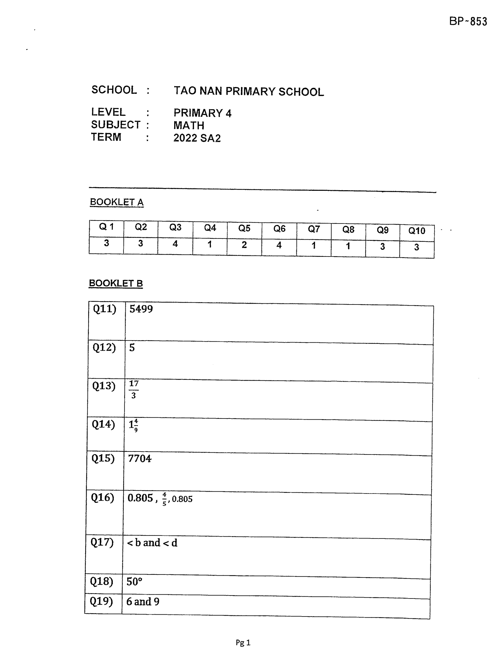 Answer Page 27