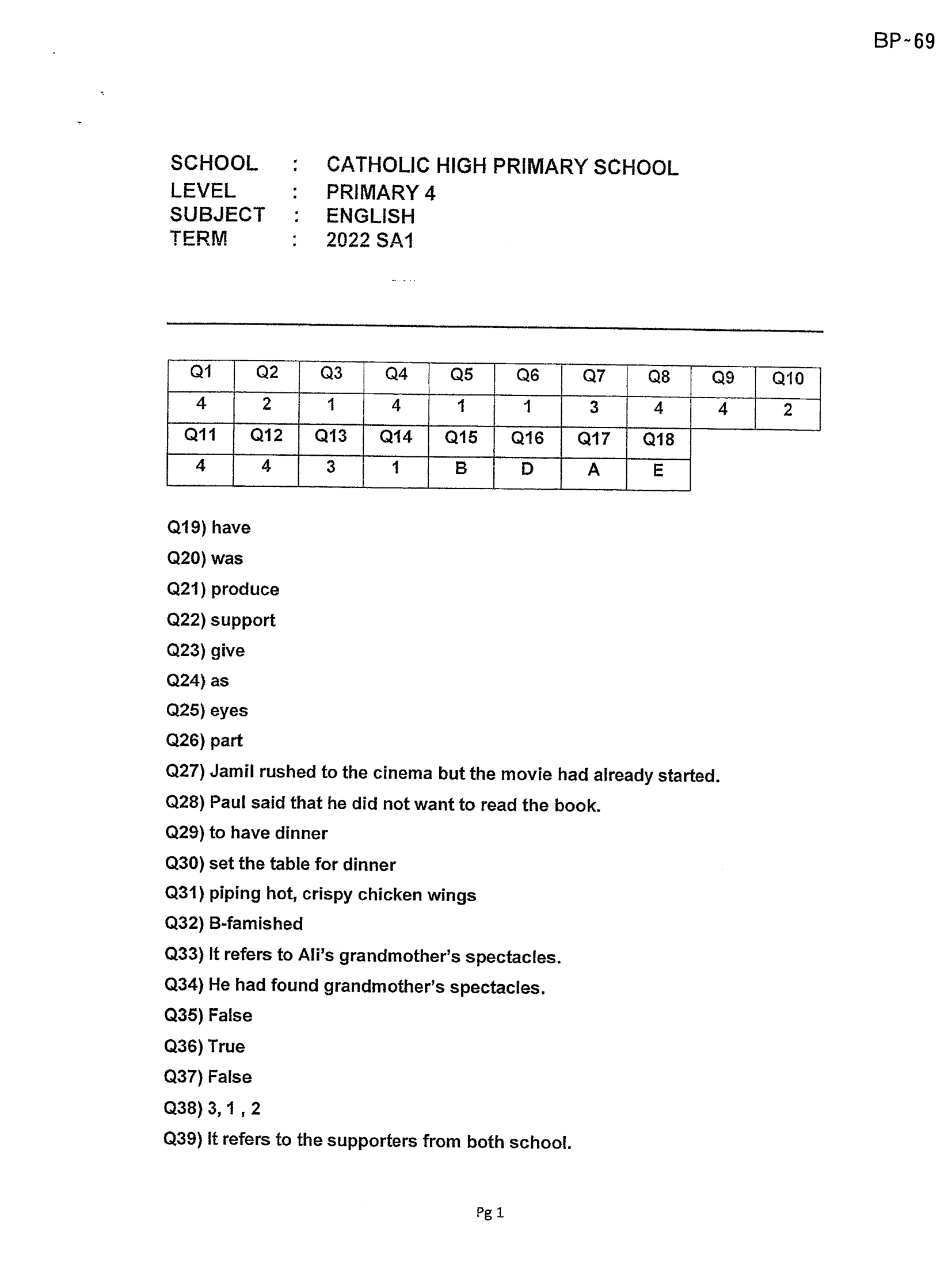 Answer Page 13
