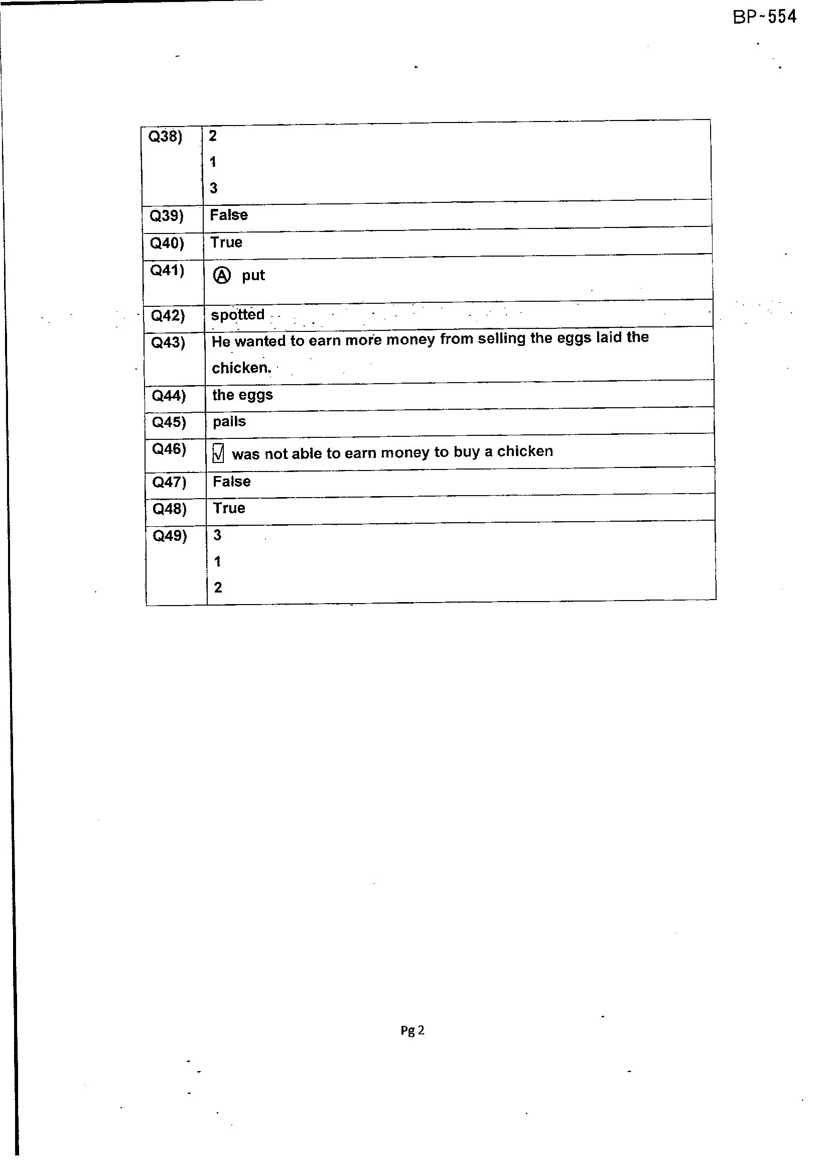 Answer Page 18