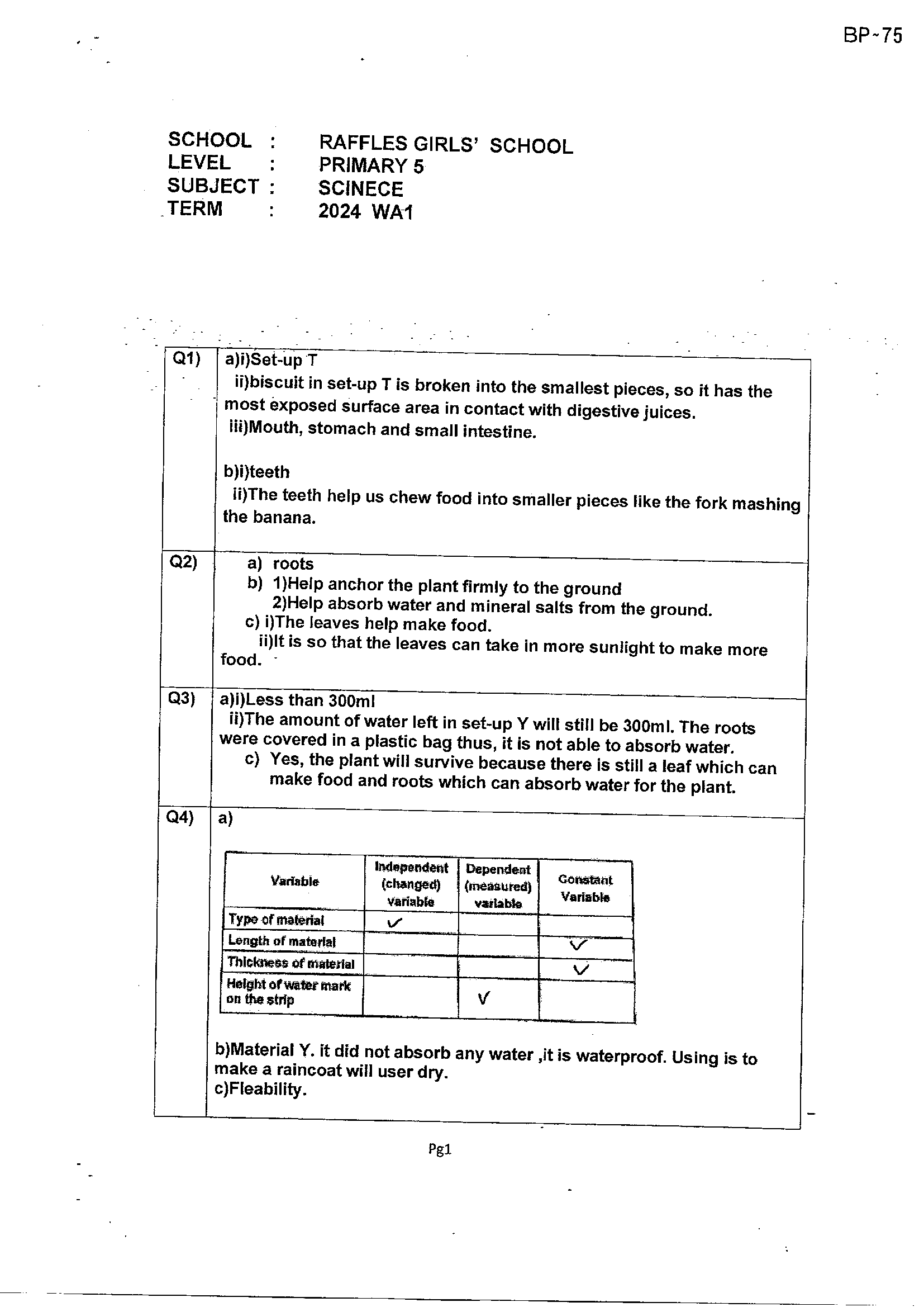 Answer Page 13