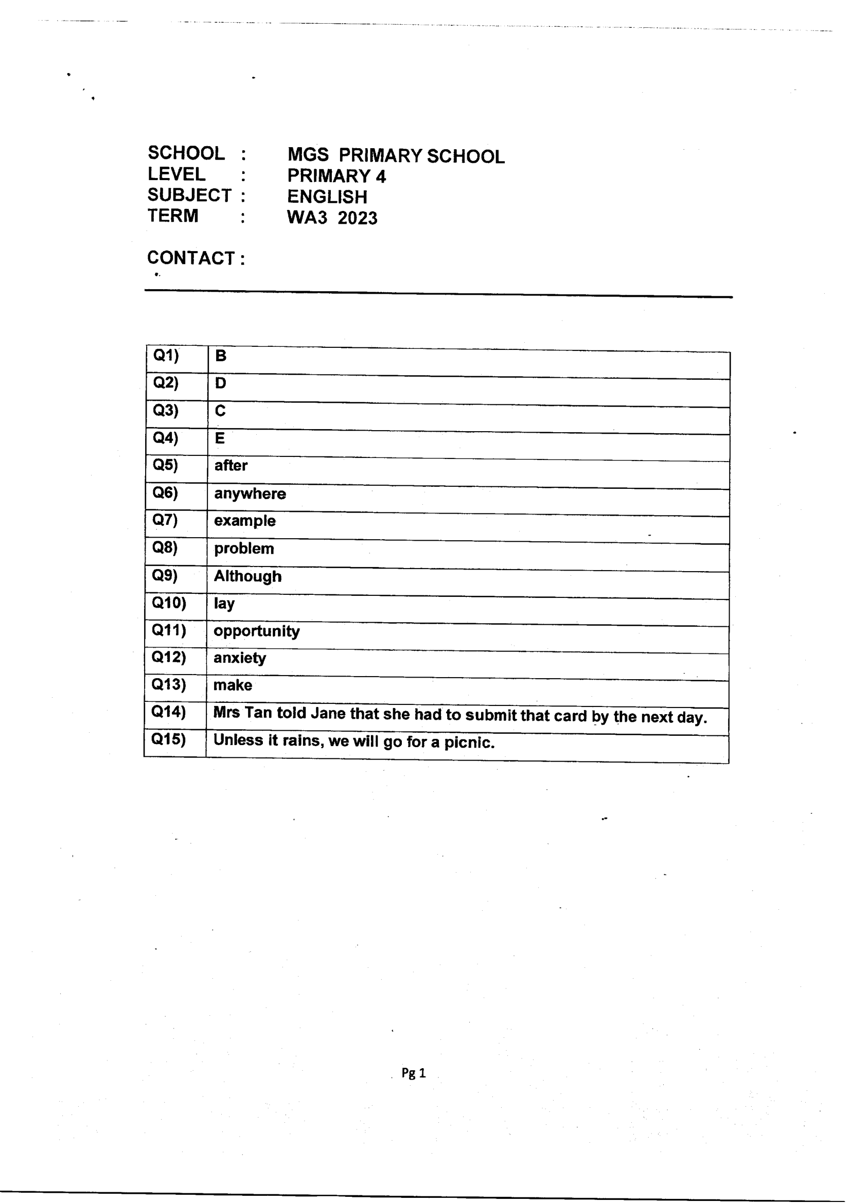 Answer Page 7