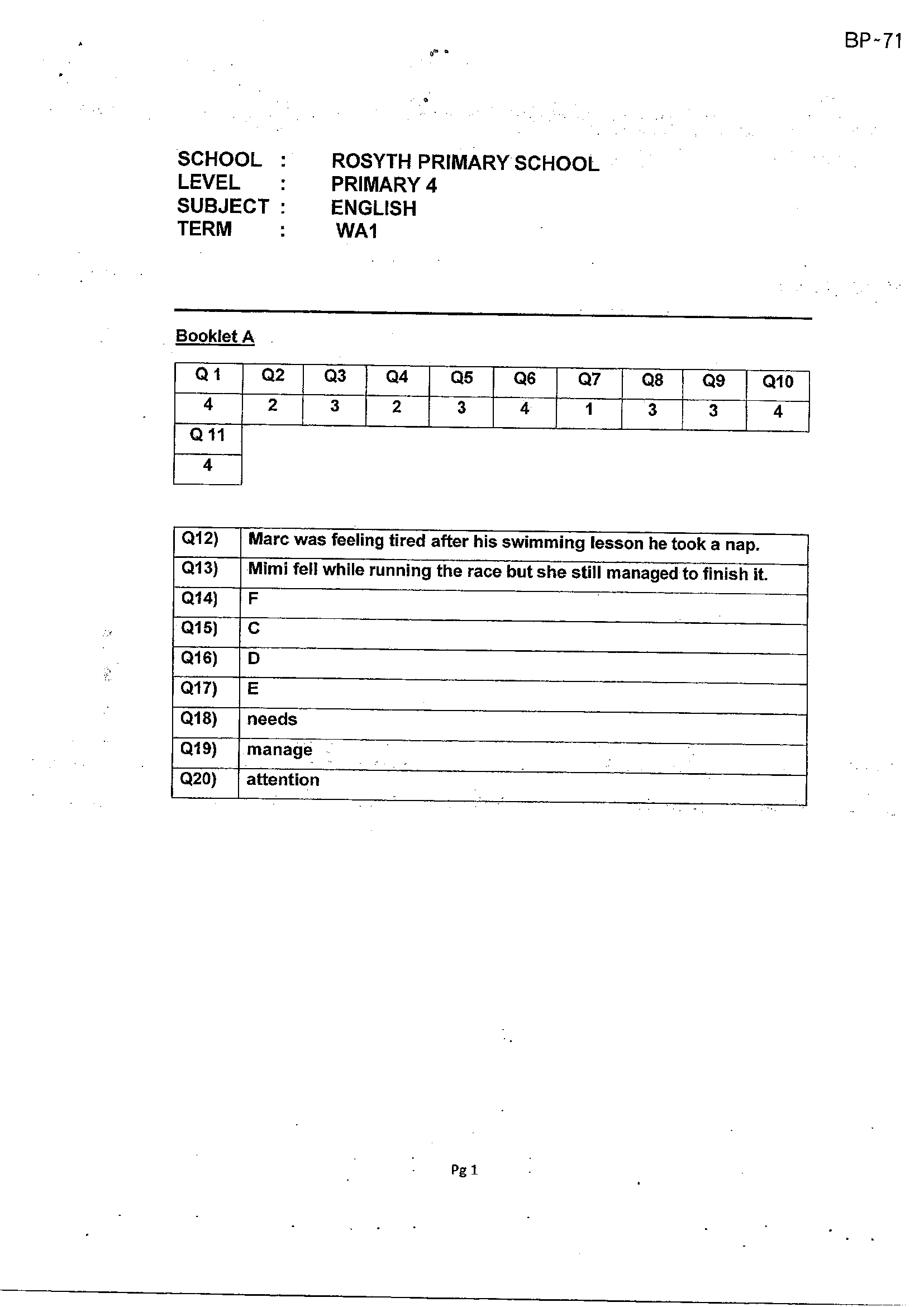 Answer Page 5