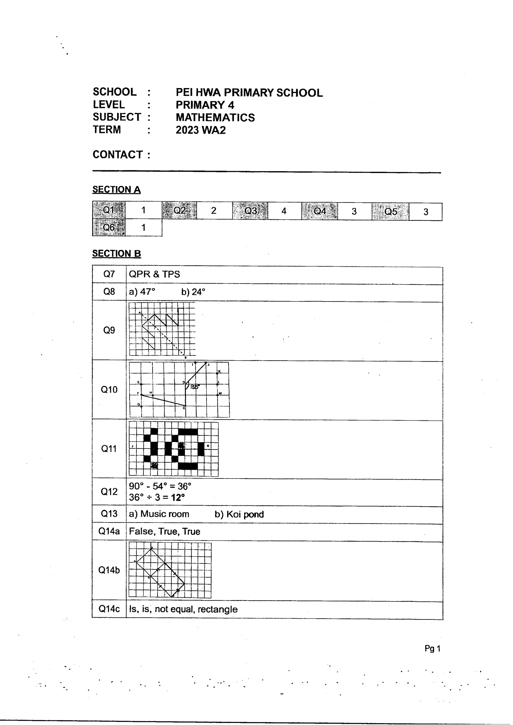 Answer Page 11