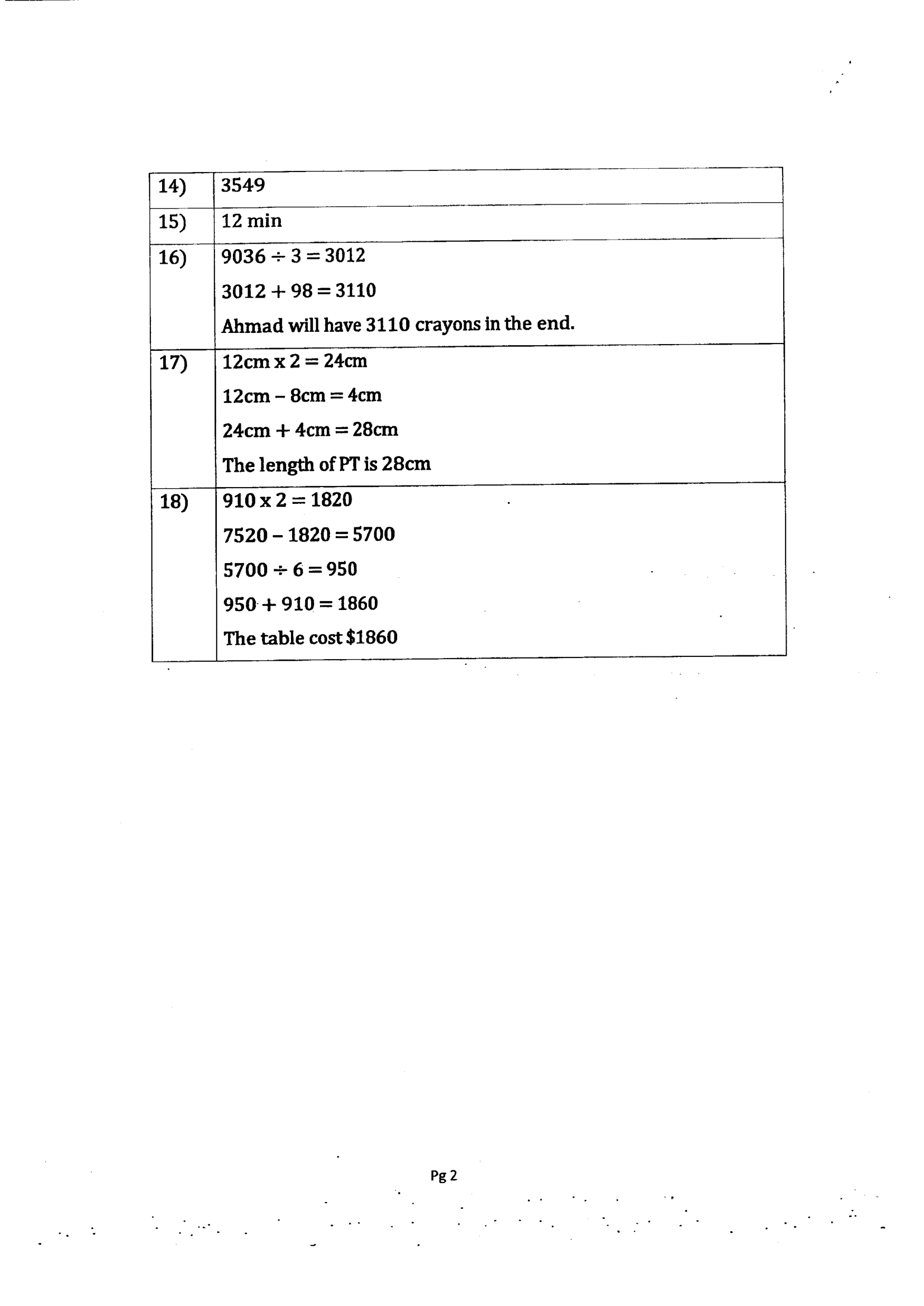 Answer Page 12
