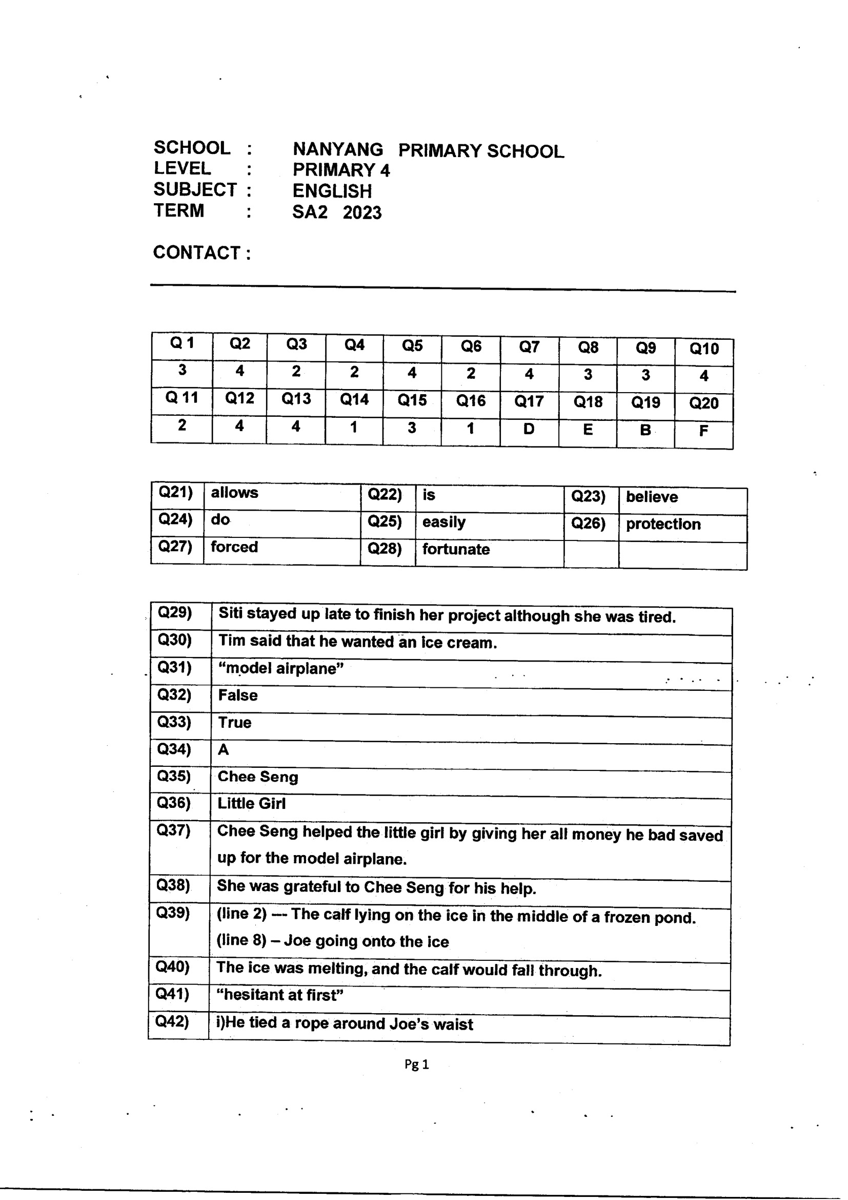 Answer Page 15