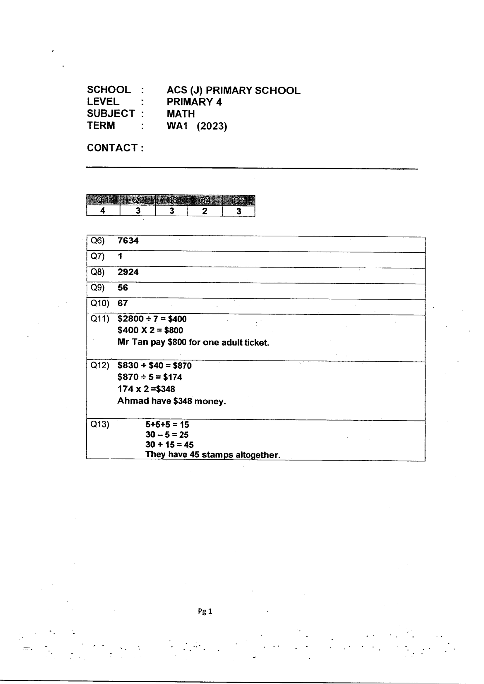 Answer Page 9