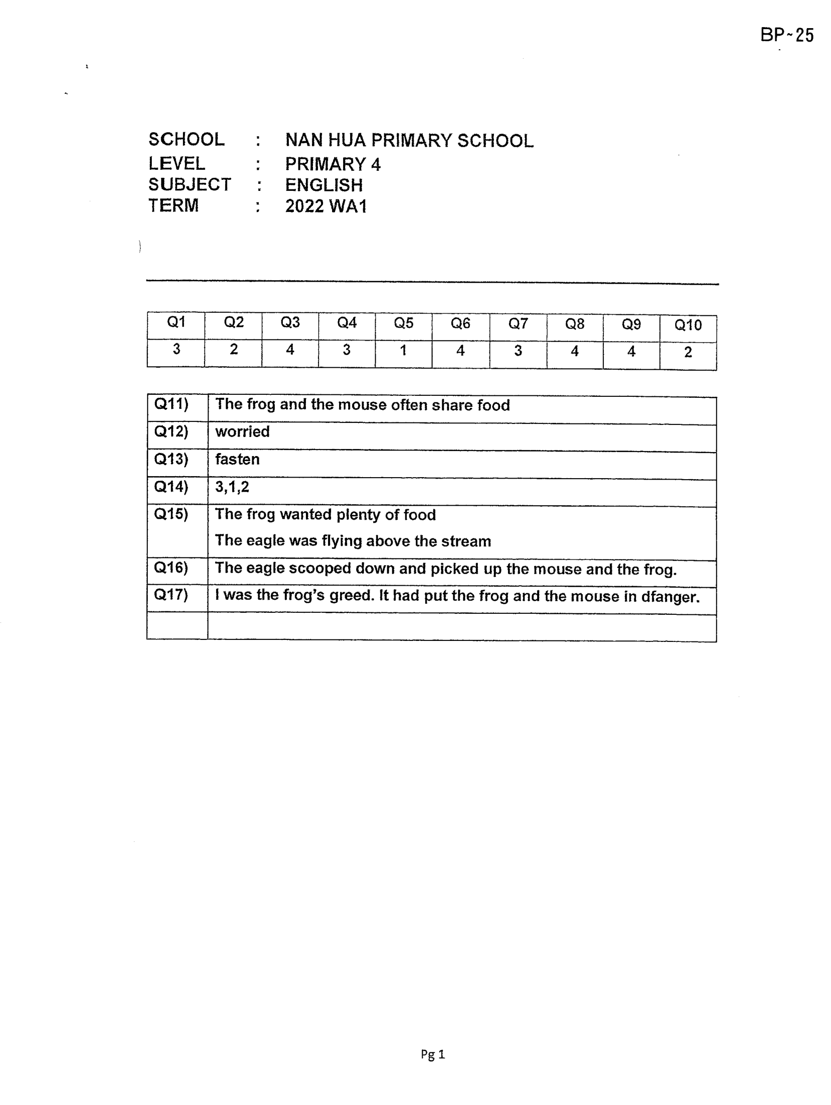 Answer Page 7