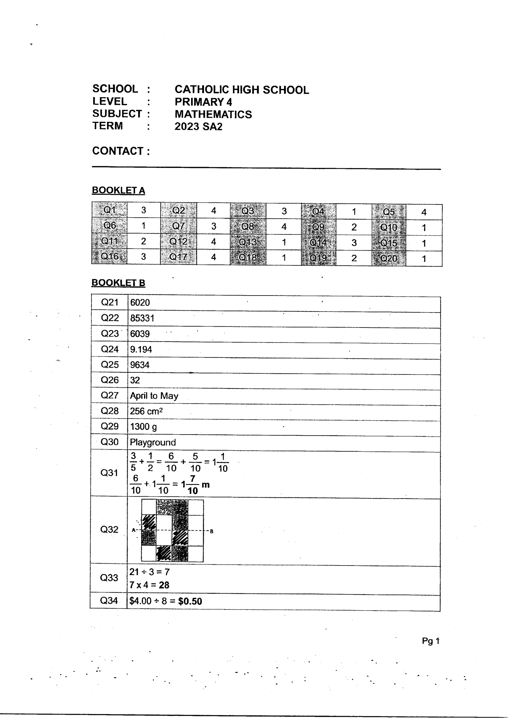 Answer Page 25