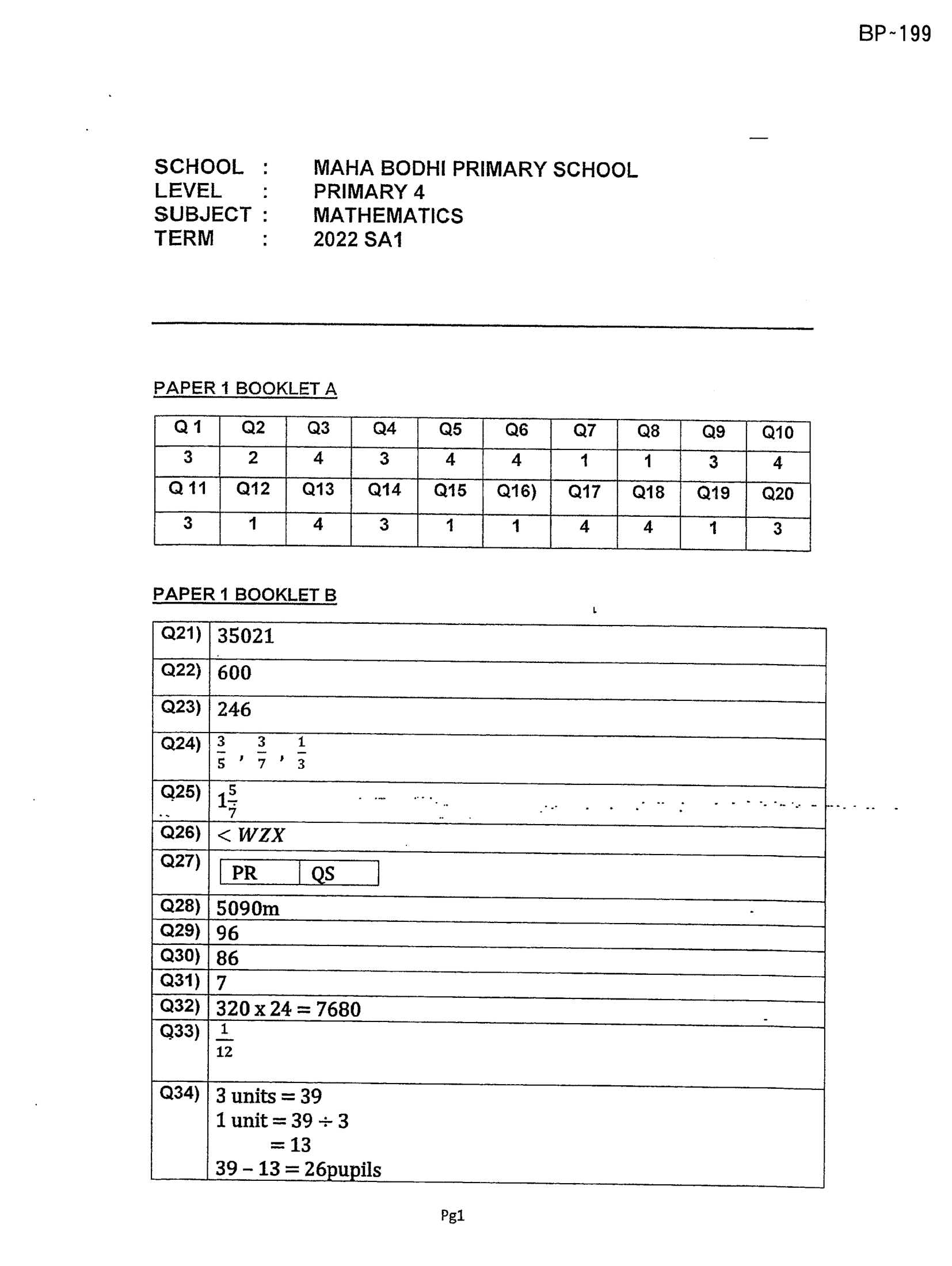Answer Page 27