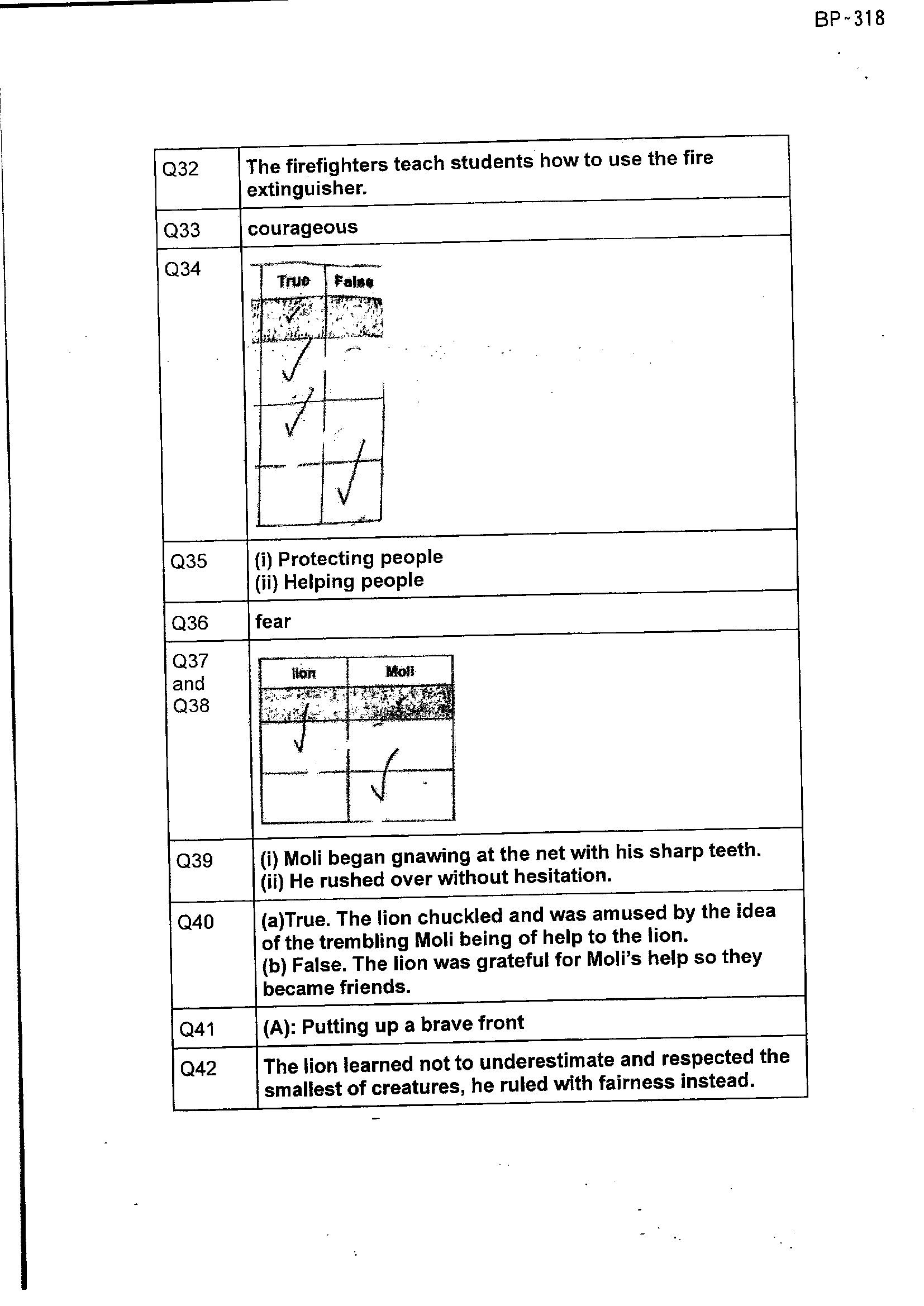 Answer Page 18