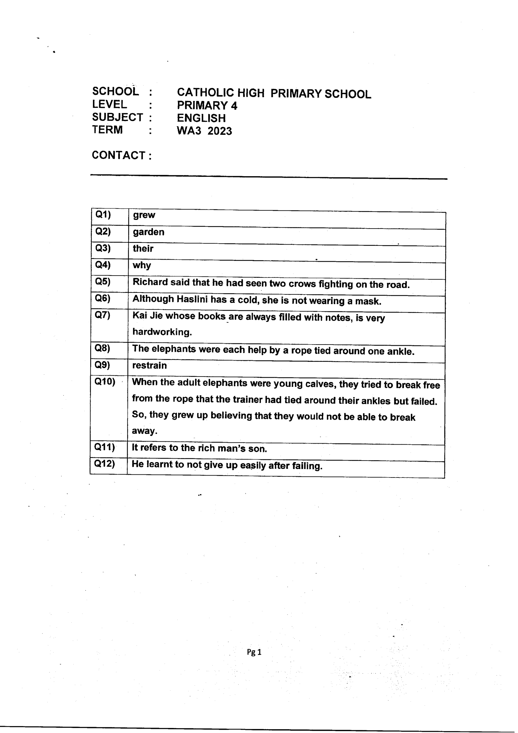 Answer Page 7