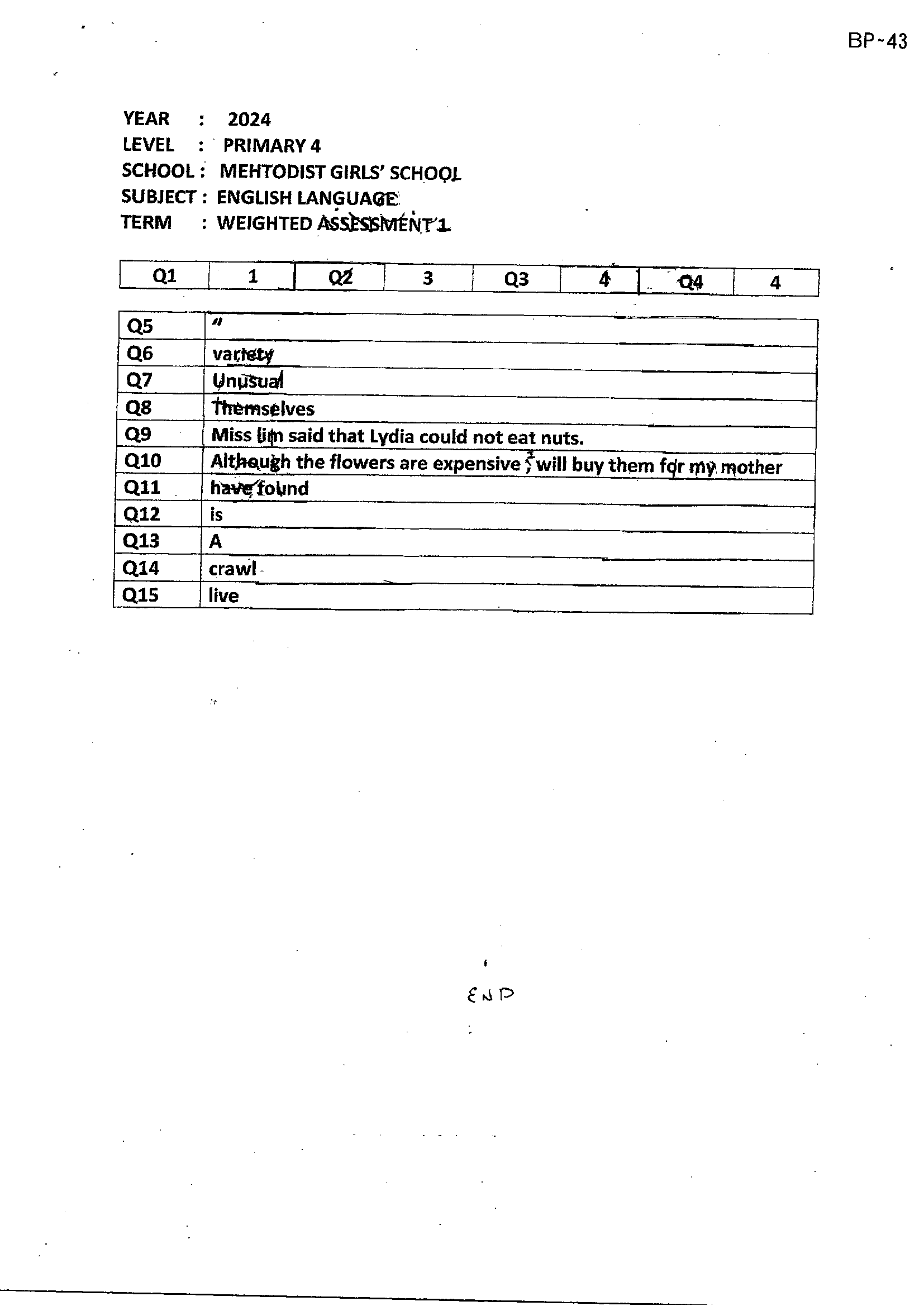 Answer Page 7
