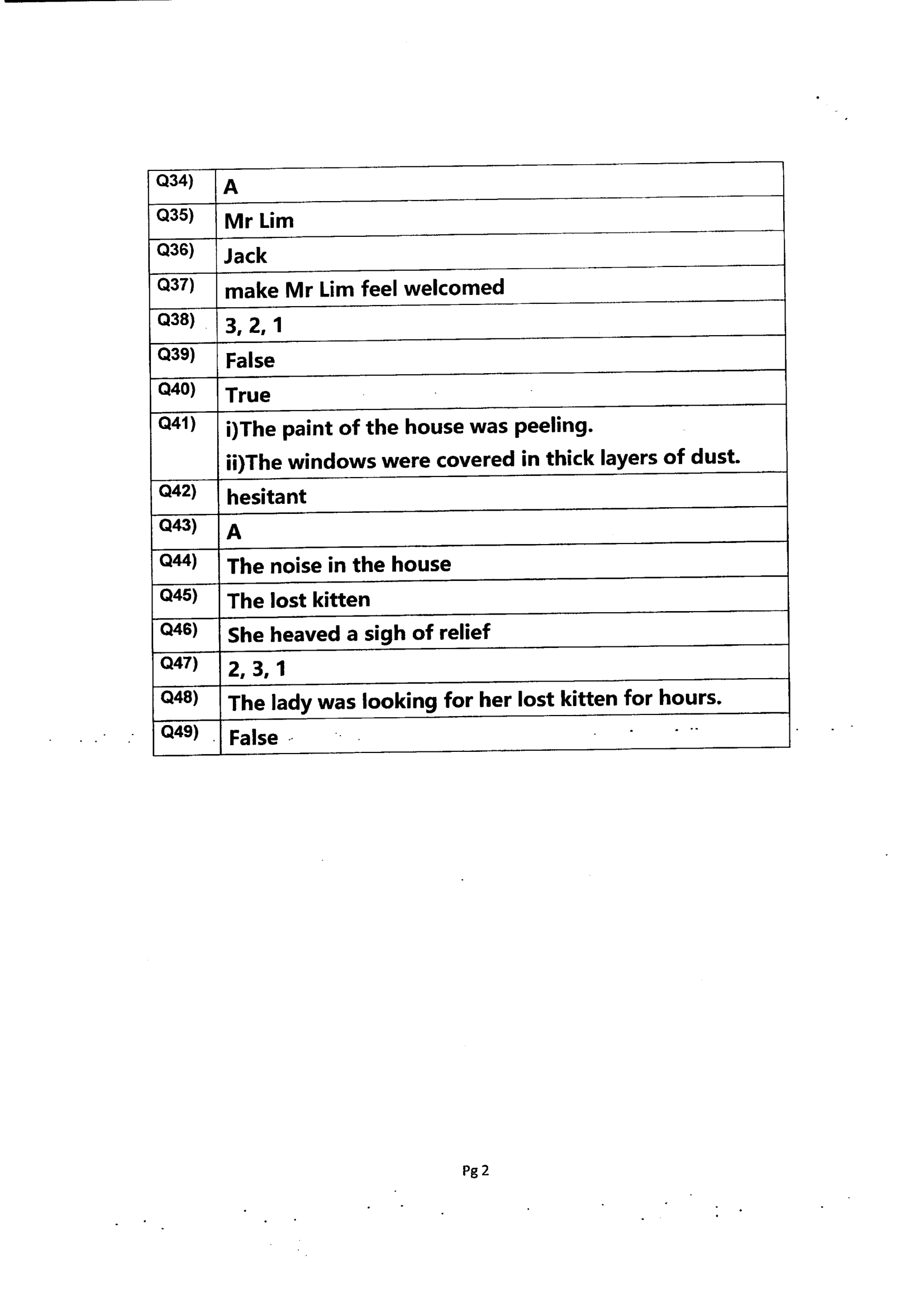 Answer Page 18