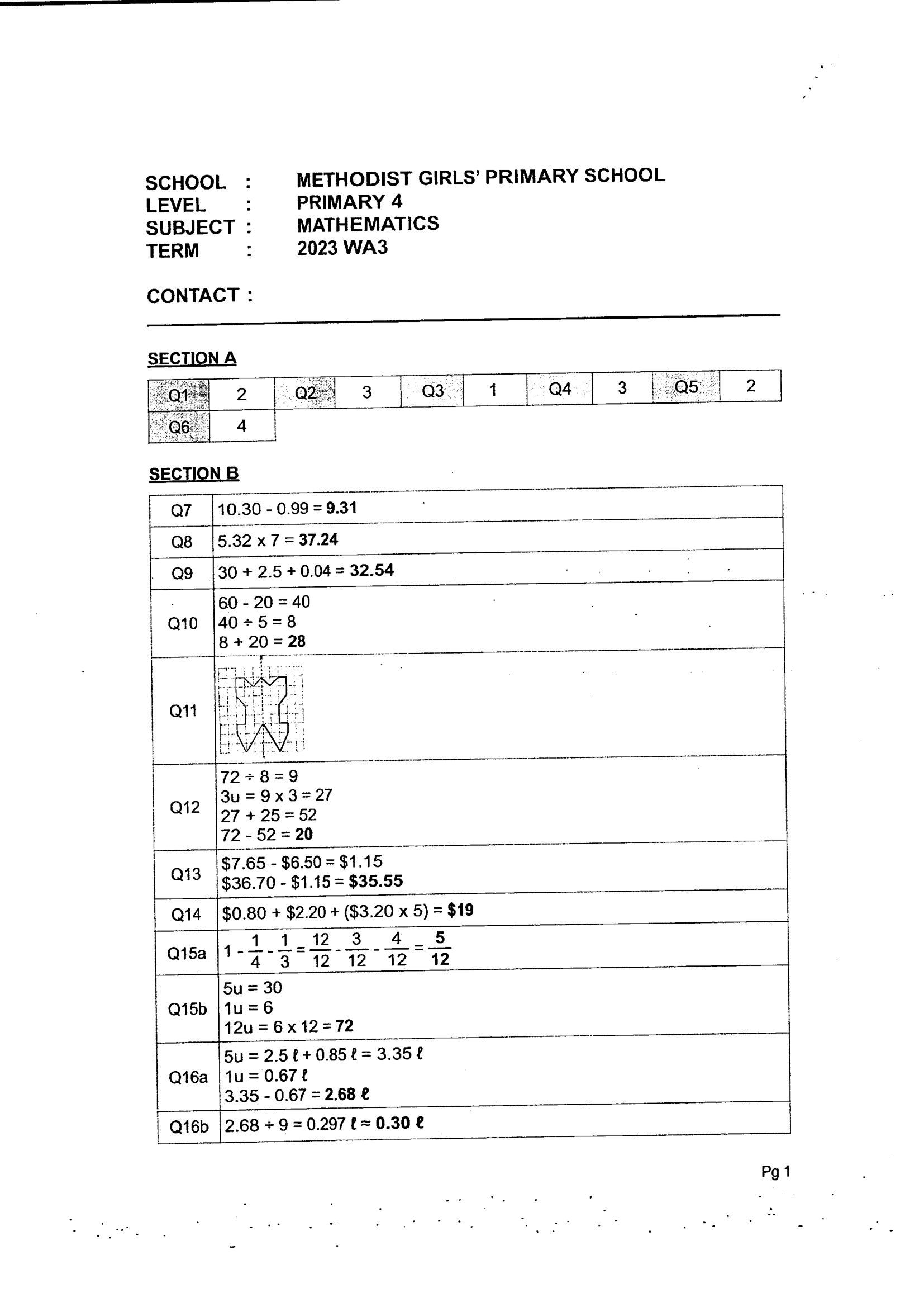 Answer Page 22