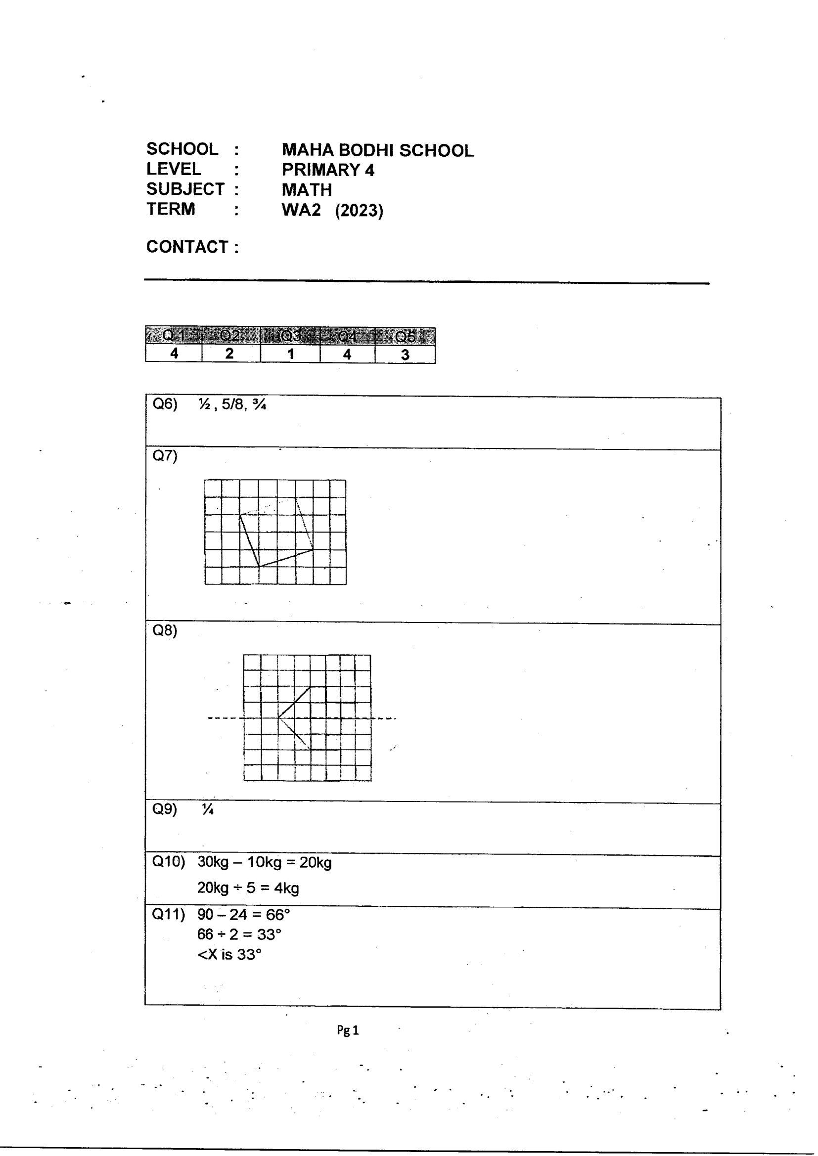 Answer Page 9