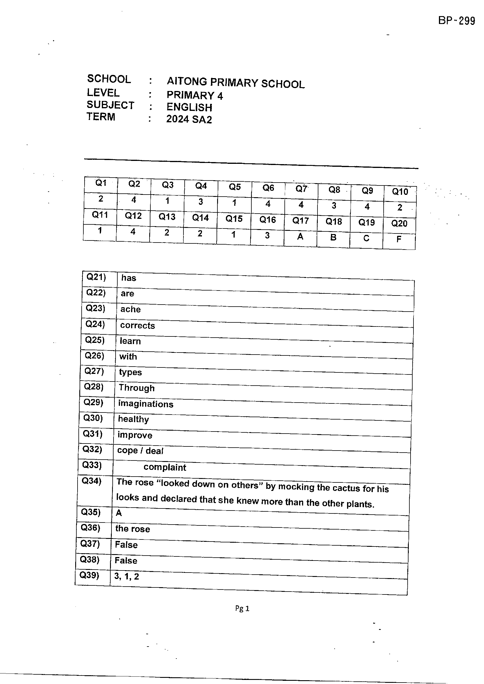 Answer Page 25