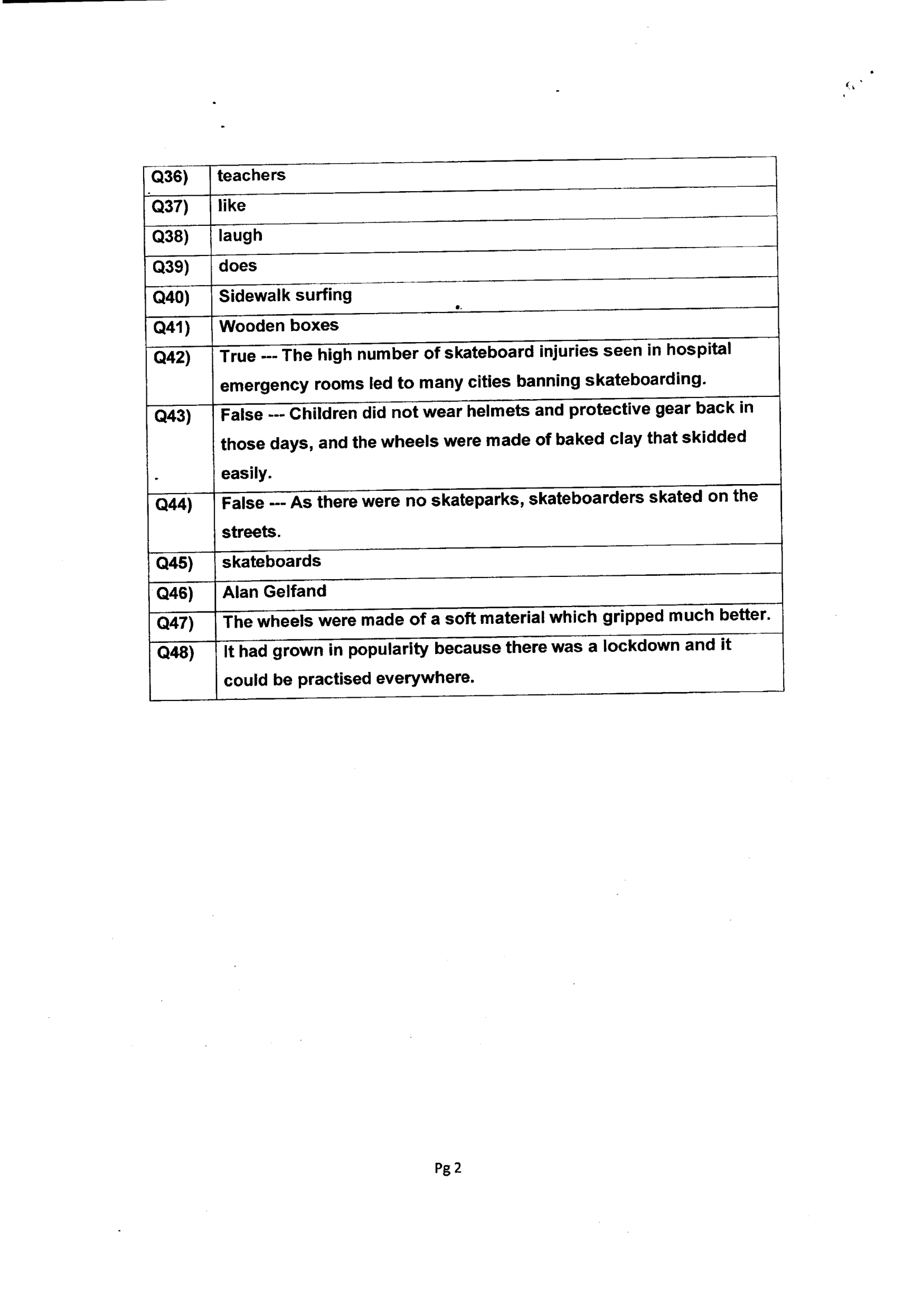 Answer Page 14