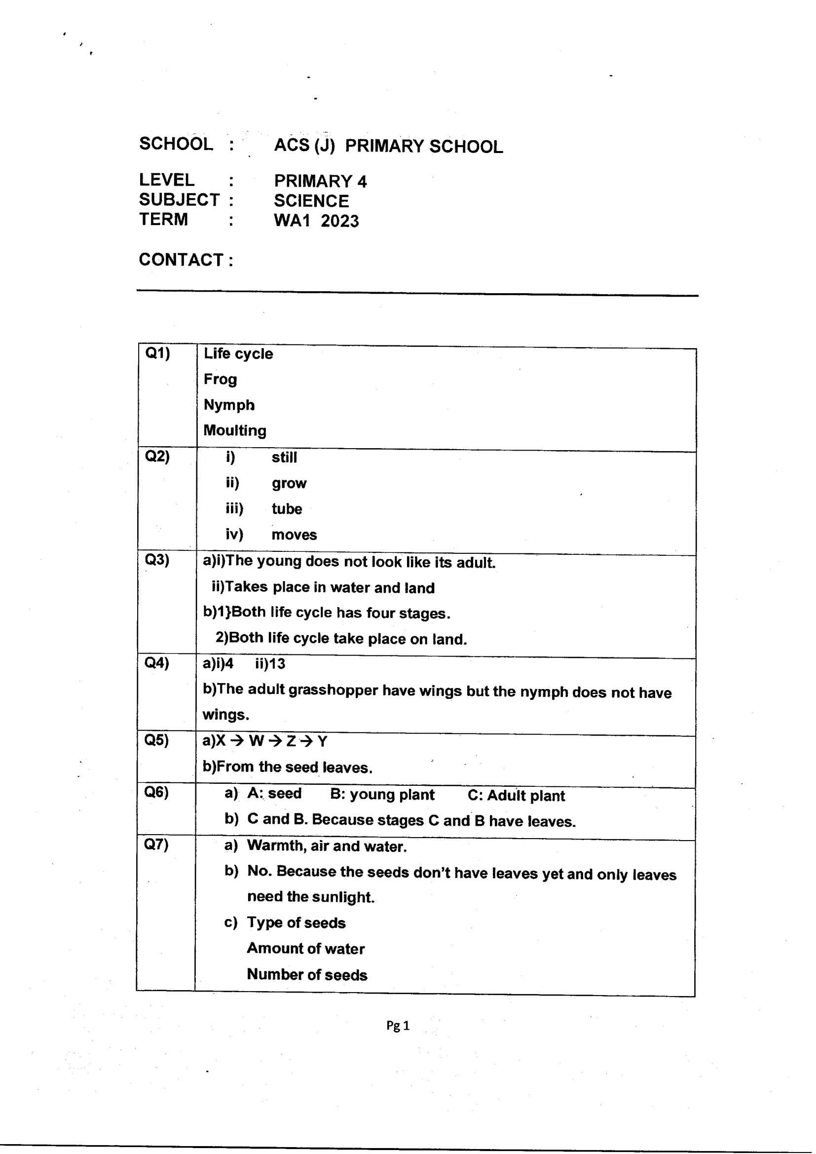 Answer Page 9