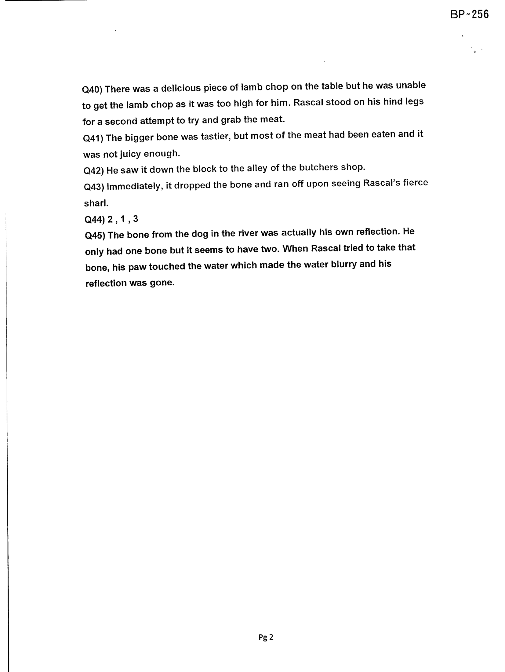 Answer Page 20
