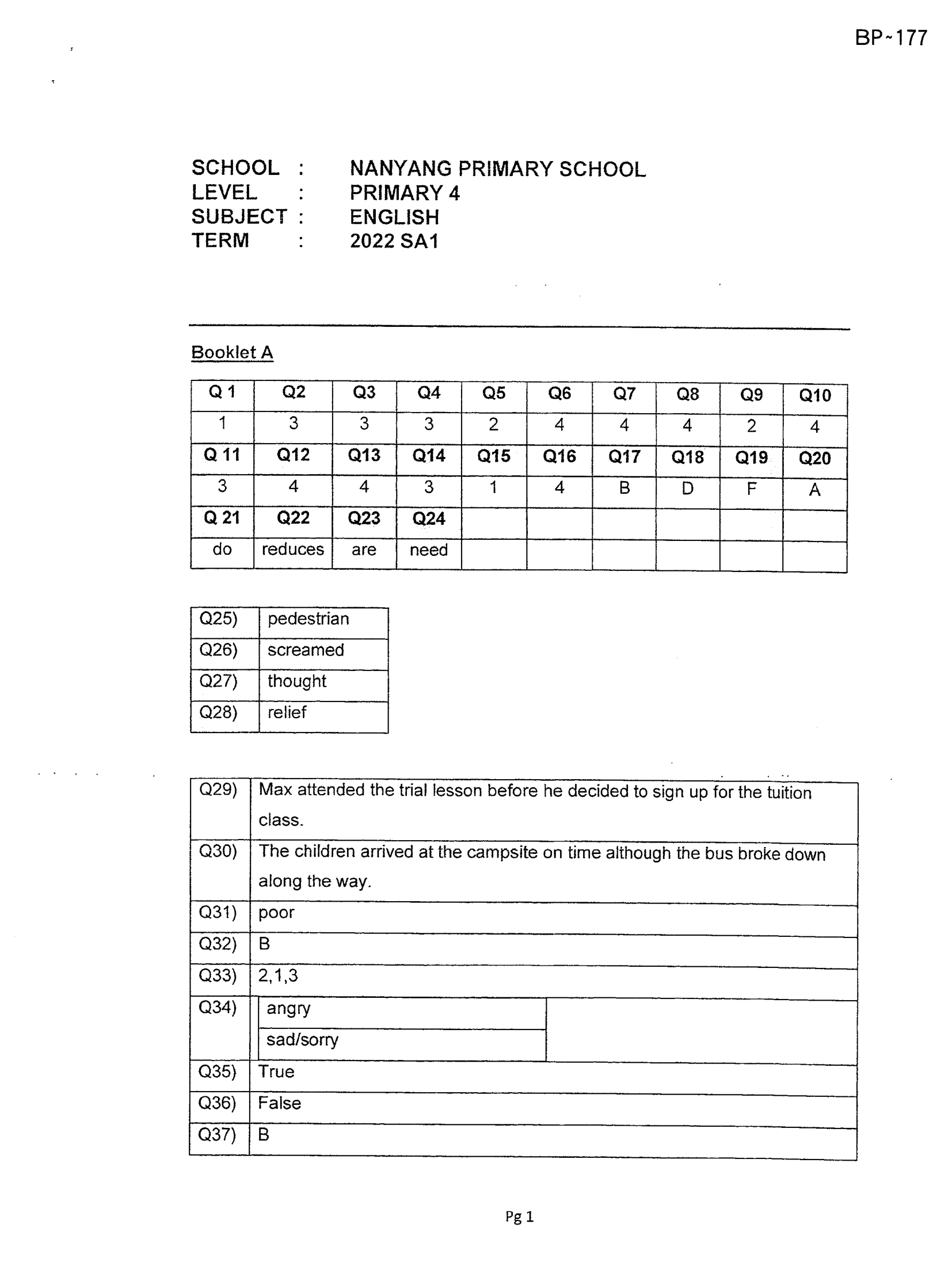 Answer Page 13