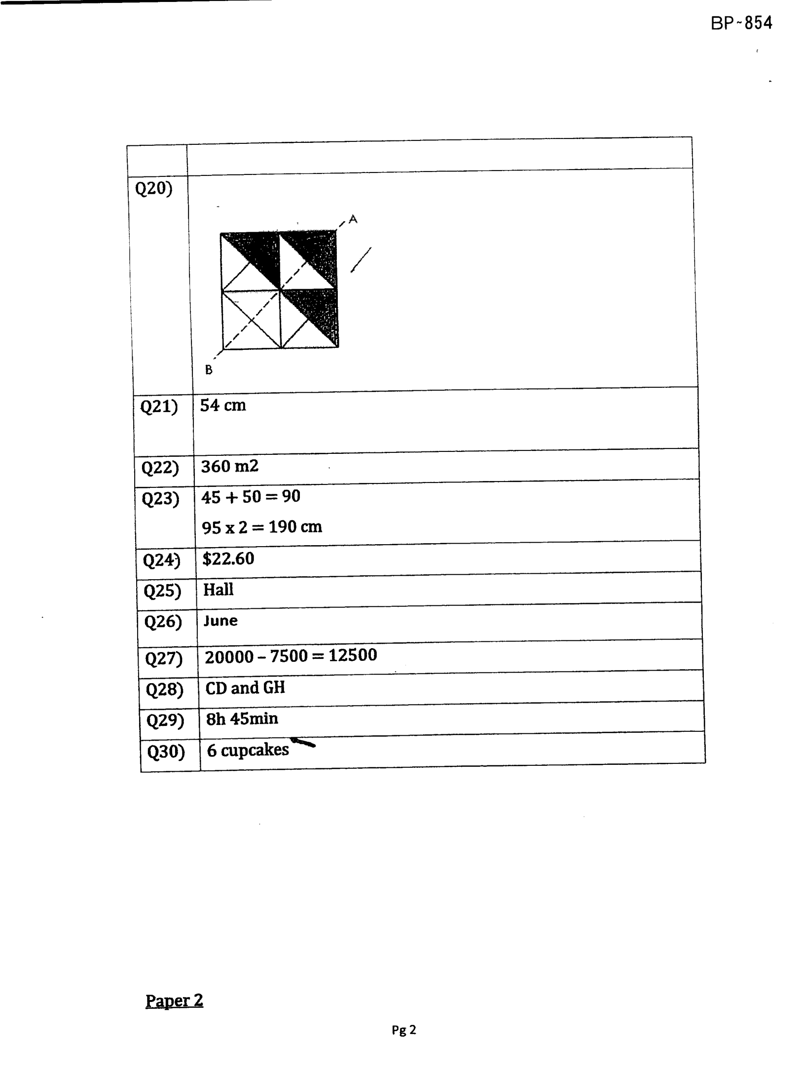 Answer Page 28