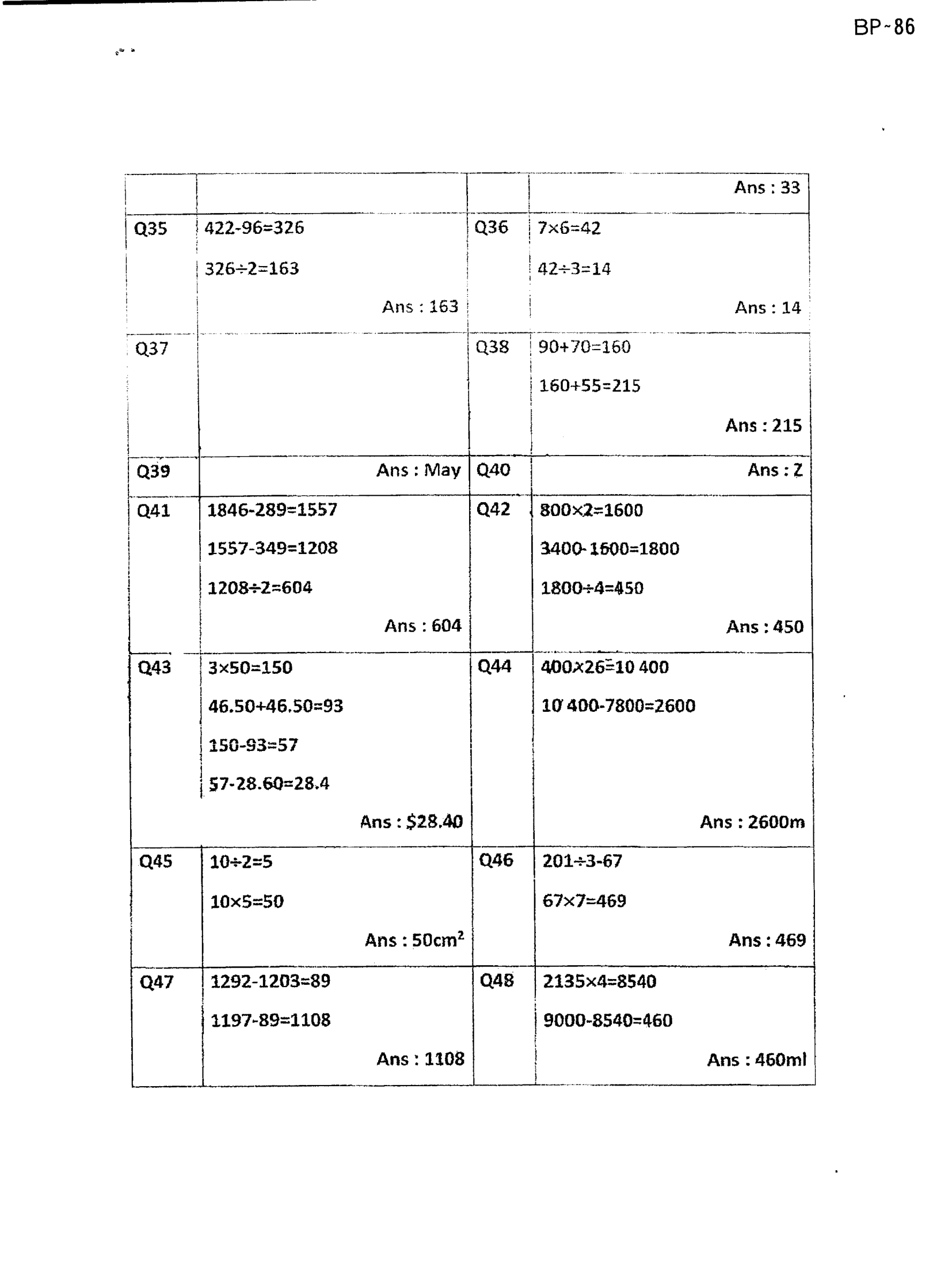 Answer Page 22