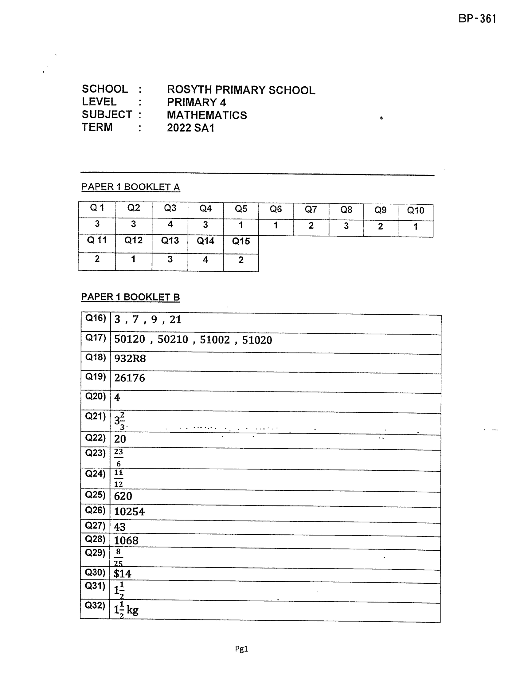 Answer Page 21