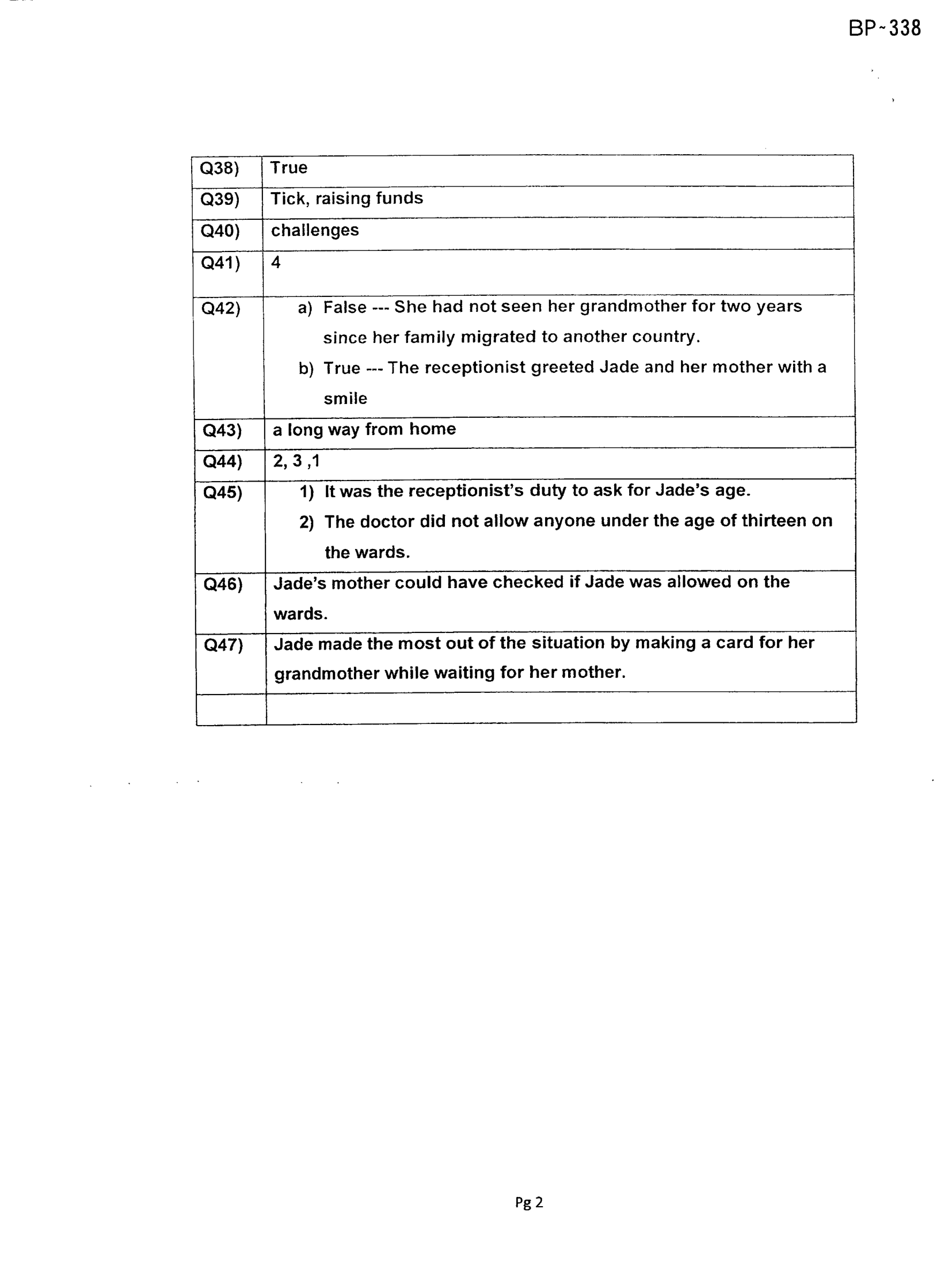 Answer Page 26