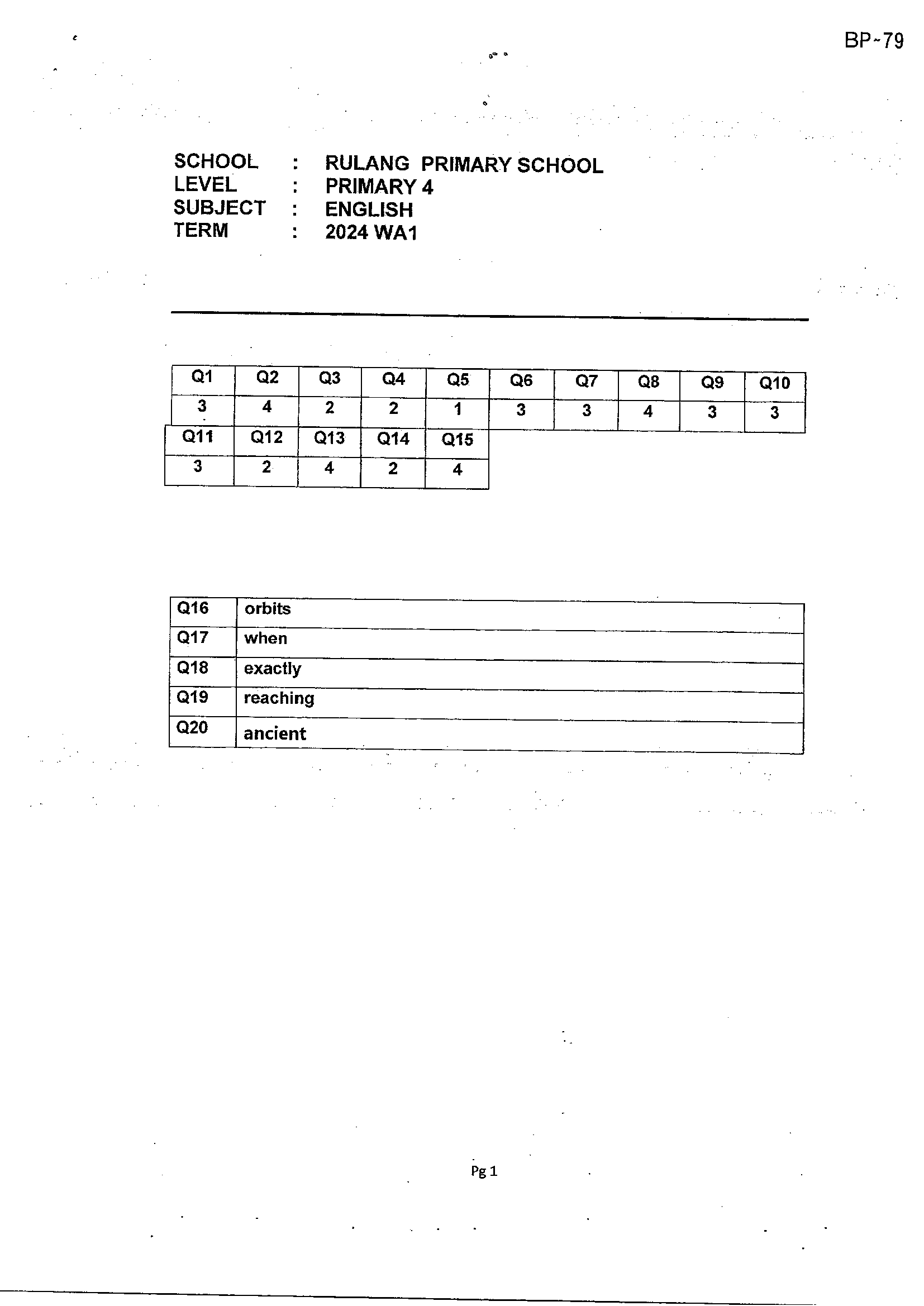 Answer Page 7