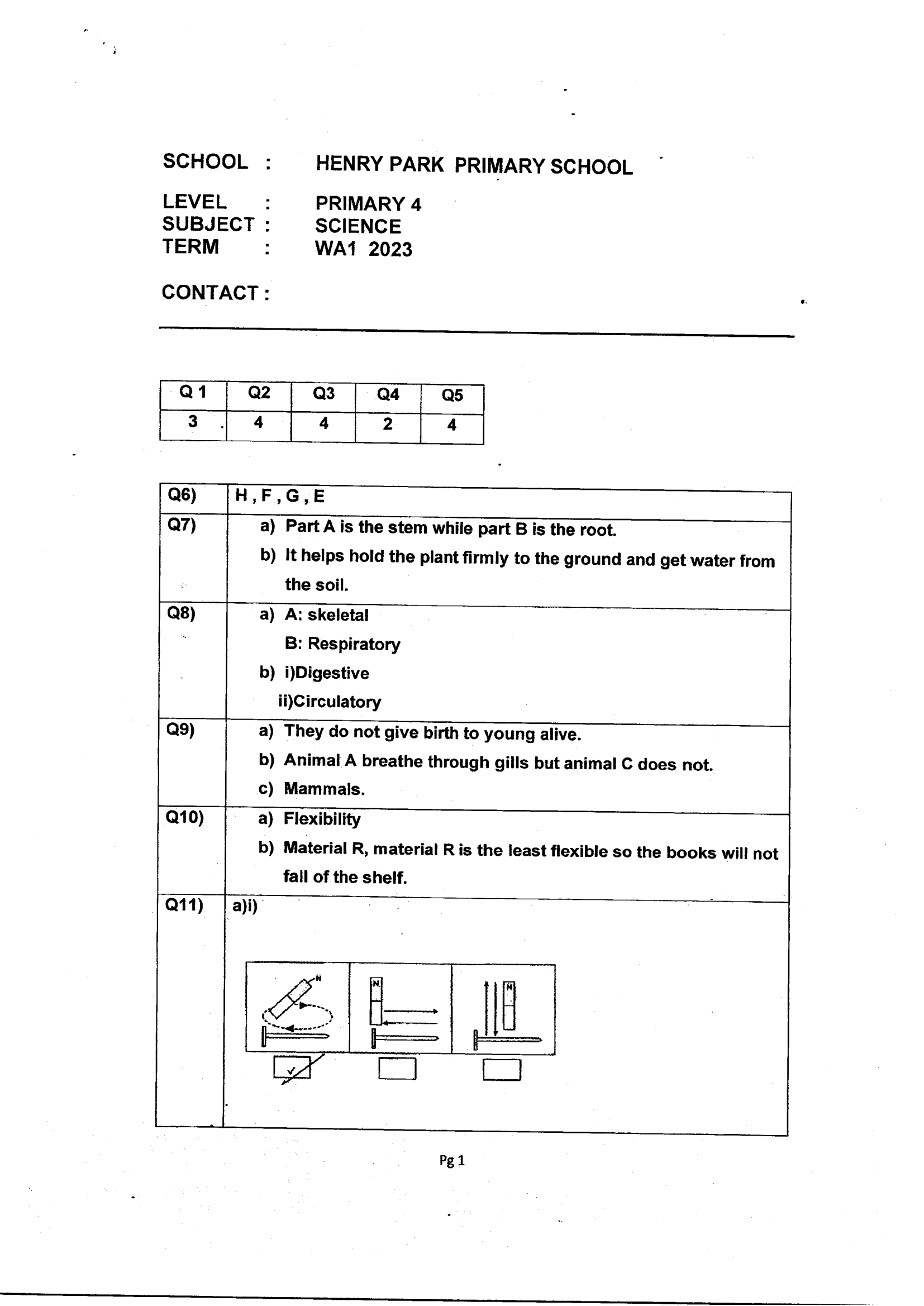 Answer Page 11